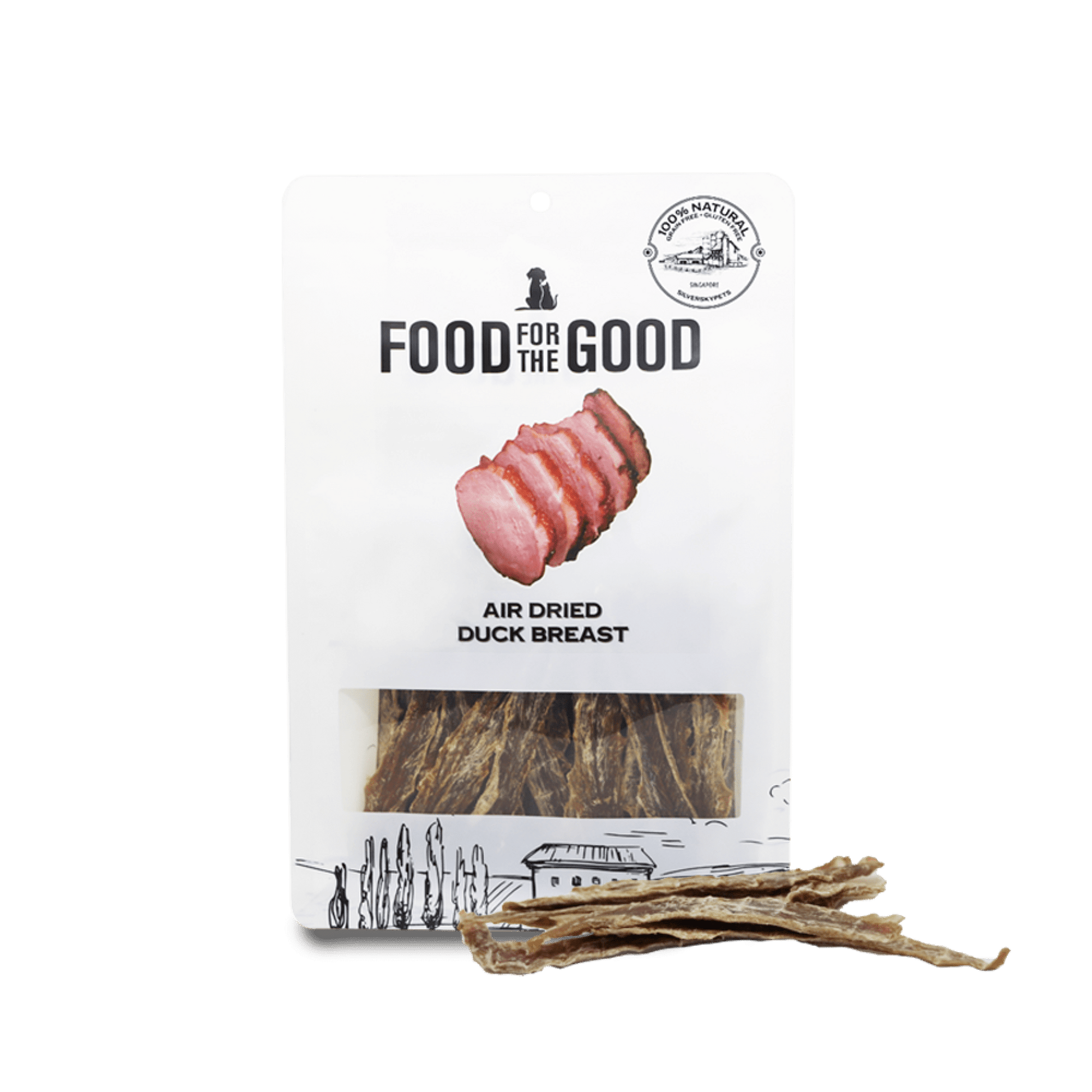 Food for the Good - Air Dried Duck Breast Cat & Dog Treats 300gSuperpets Trading