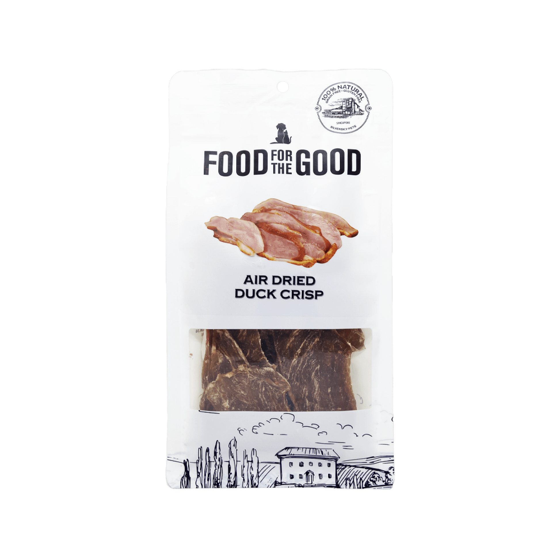 Food for the Good - Air Dried Duck Crips Cats & Dog Treats 100gSuperpets Trading