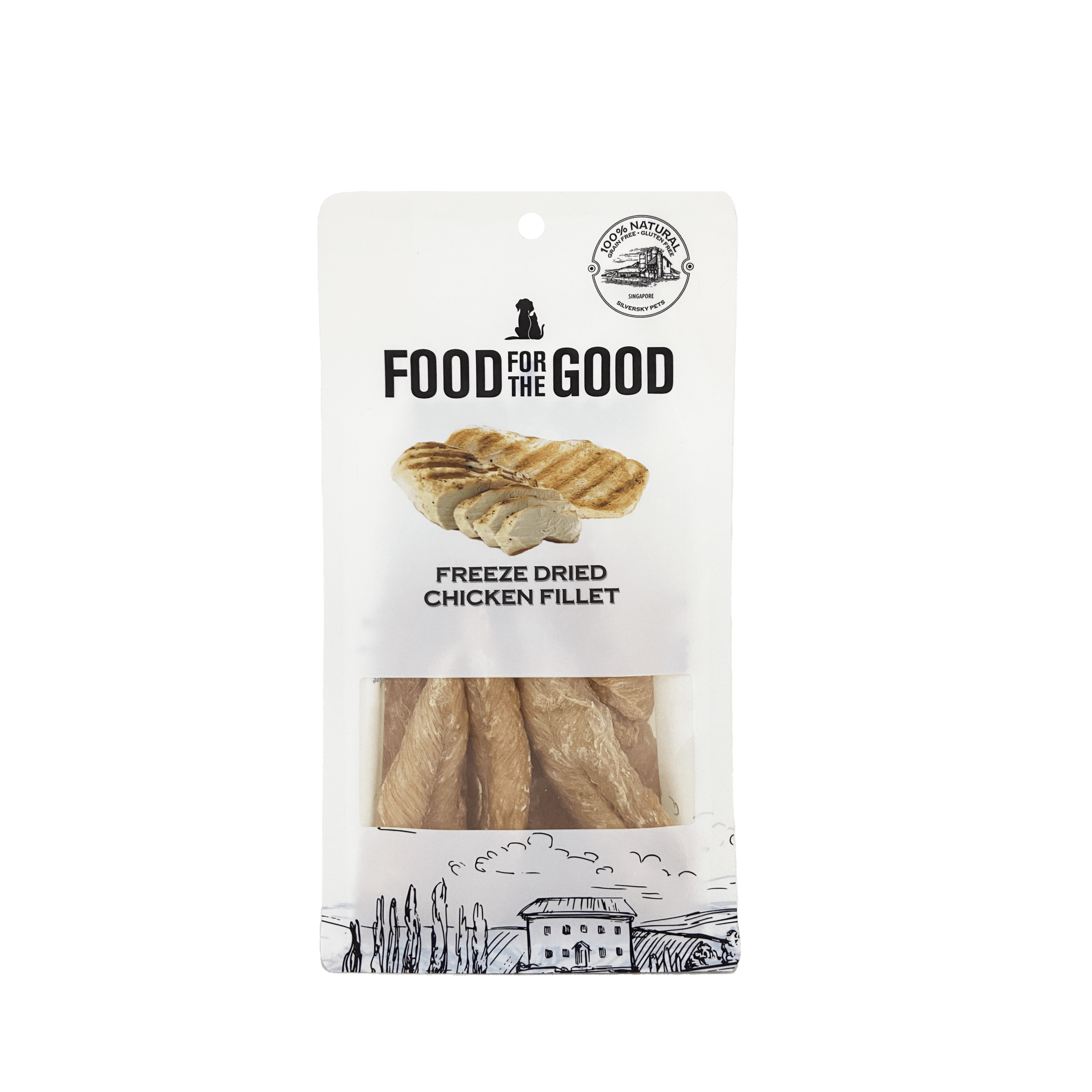 Food for the Good - Freeze Dried Chicken Fillet Cat & Dog Treats 100gDogsSuperpets Trading
