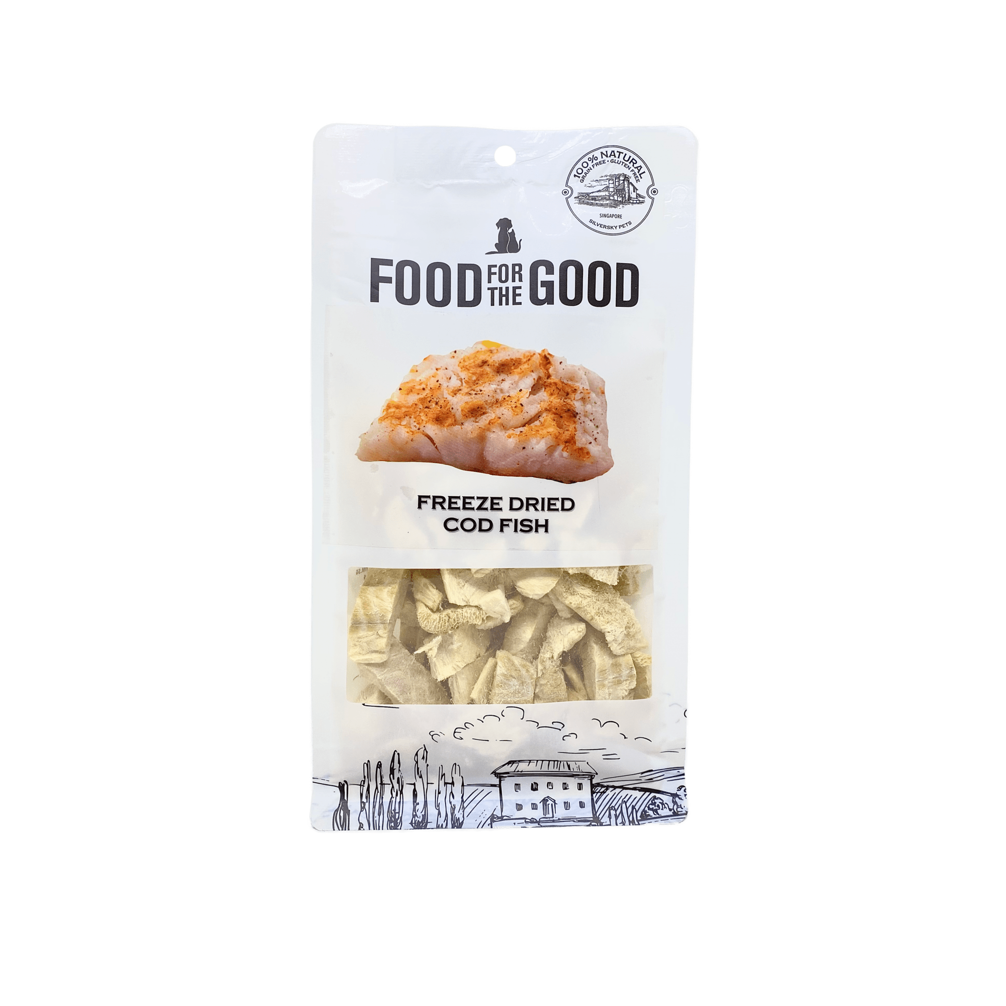 Food for the Good - Freeze Dried Cod Fish Cat & Dog Treats 50gDogsSuperpets Trading