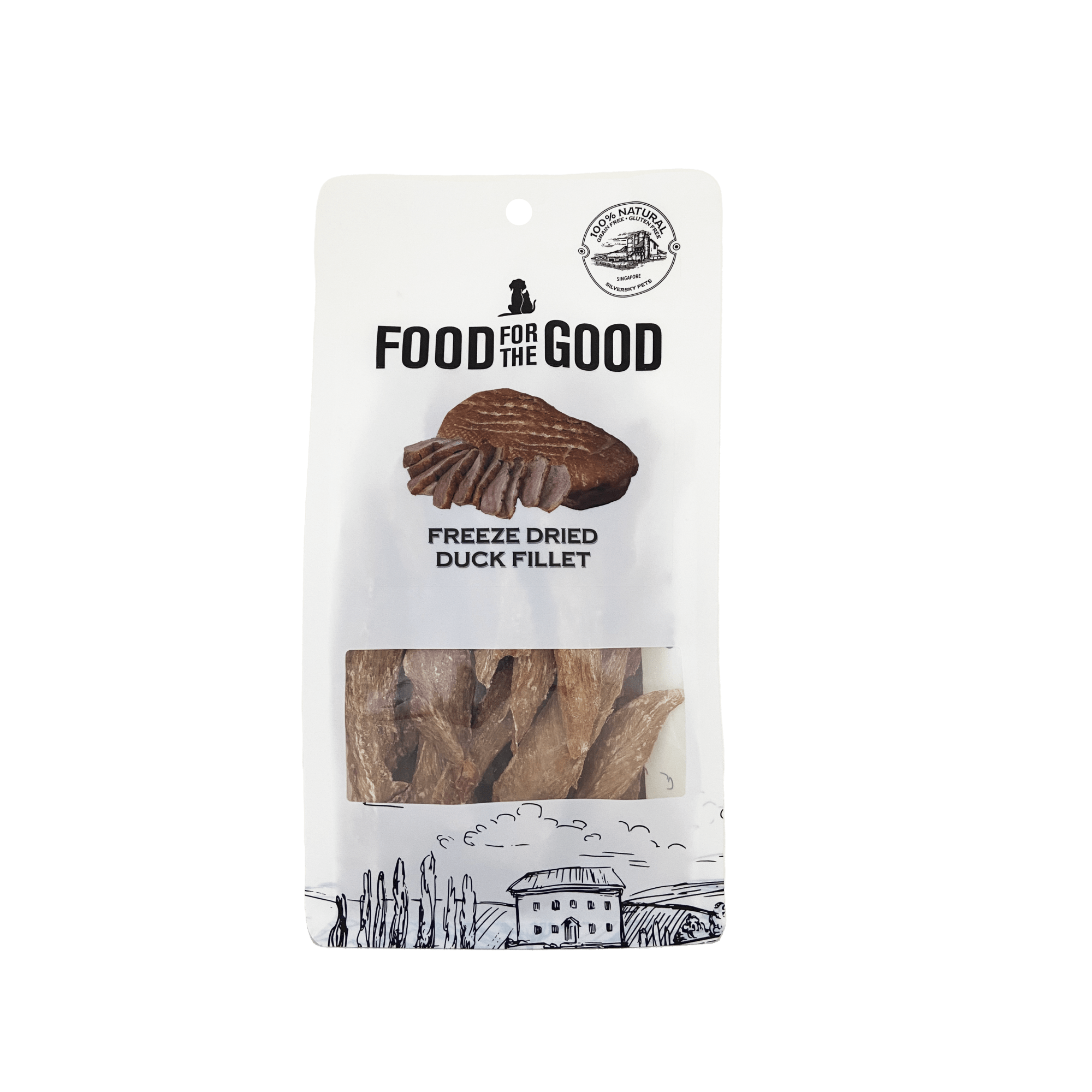 Food for the Good - Freeze Dried Duck Fillet Cat & Dog Treats 100gDogsSuperpets Trading