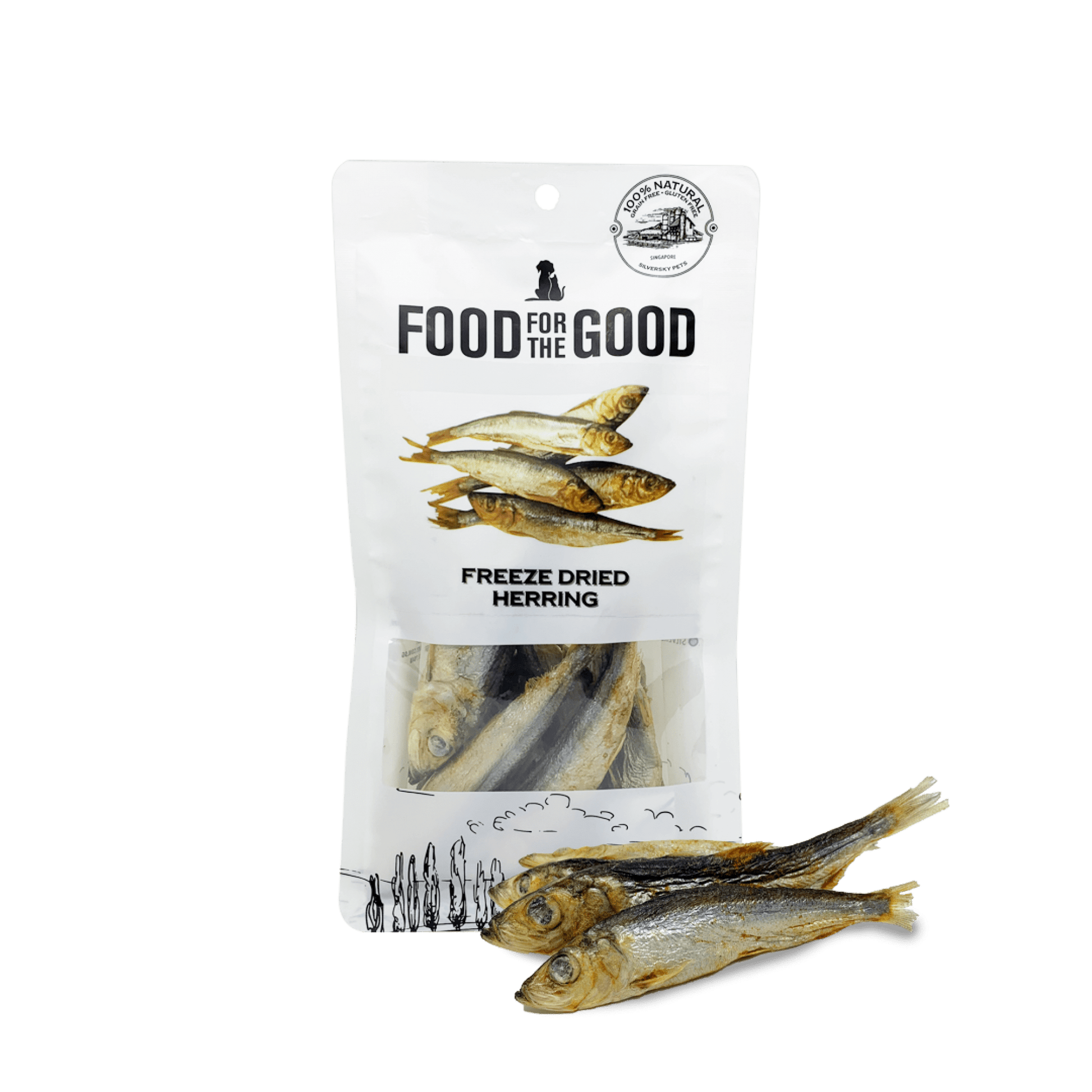 Food for the Good - Freeze Dried Herring Cat & Dog Treats 50gDogsSuperpets Trading