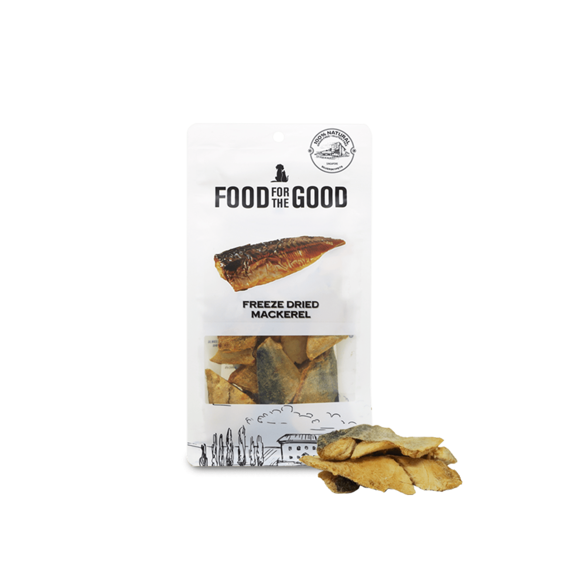 Food for the Good - Freeze Dried Mackerel Cat & Dog Treats 70gDogsSuperpets Trading