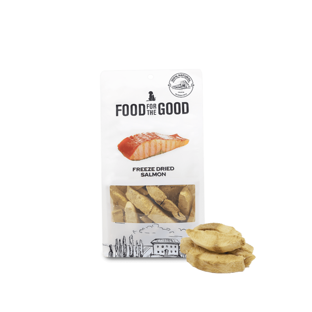 Food for the Good - Freeze Dried Salmon Cat & Dog Treats 70gSuperpets Trading