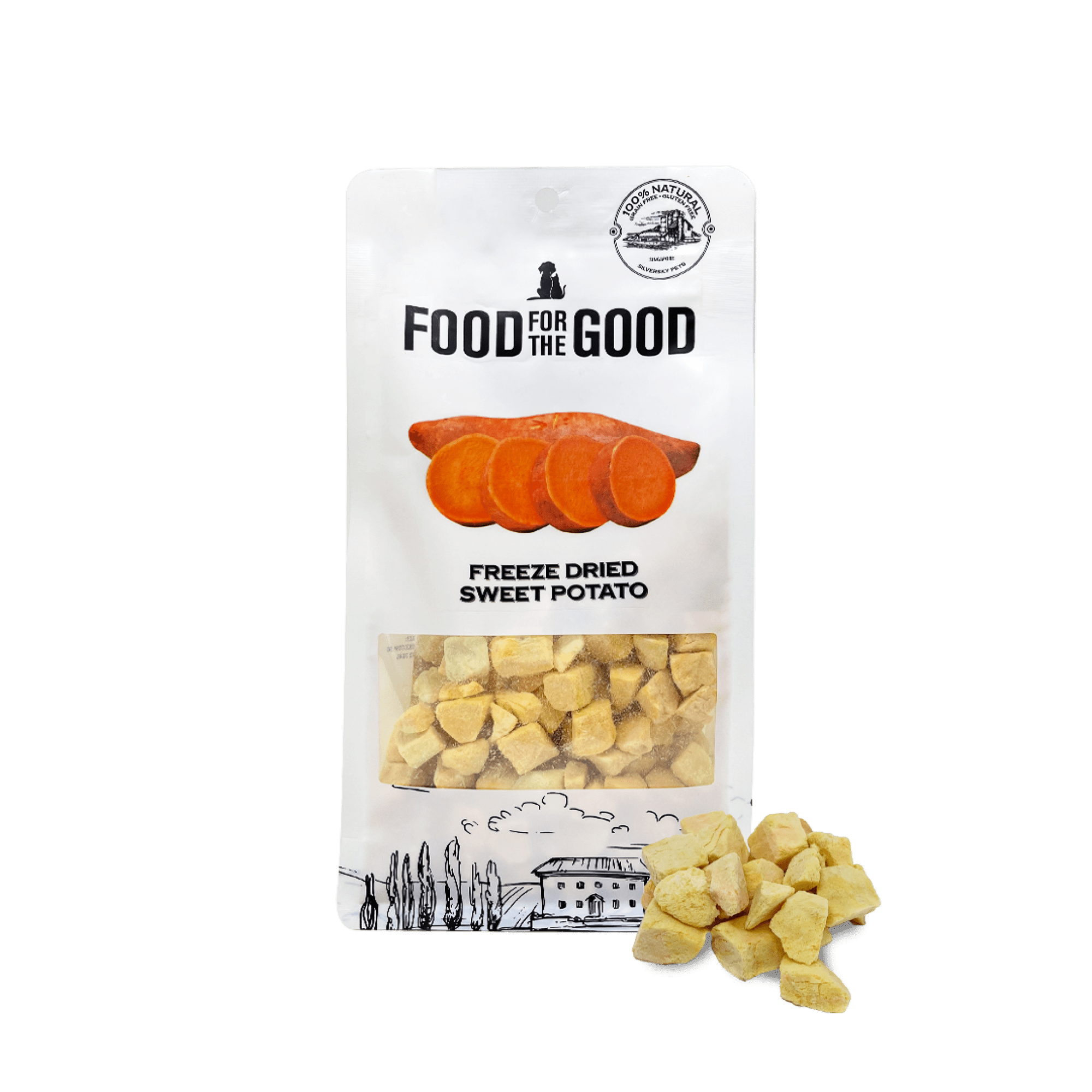 Food for the Good - Freeze Dried Sweet Potato Cat & Dog Treats 100gDogsSuperpets Trading
