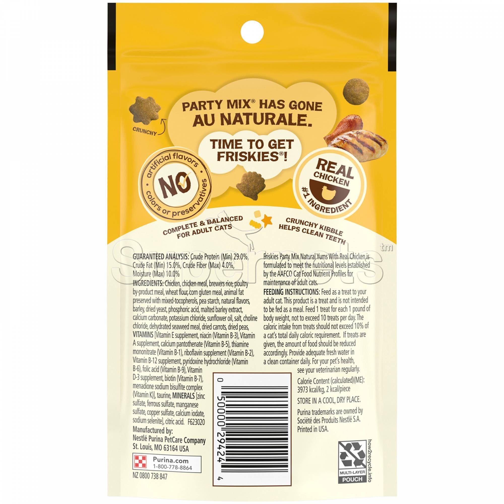 Friskies - Party Mix Natural Yums - Real Chicken 60gSuperpets Trading