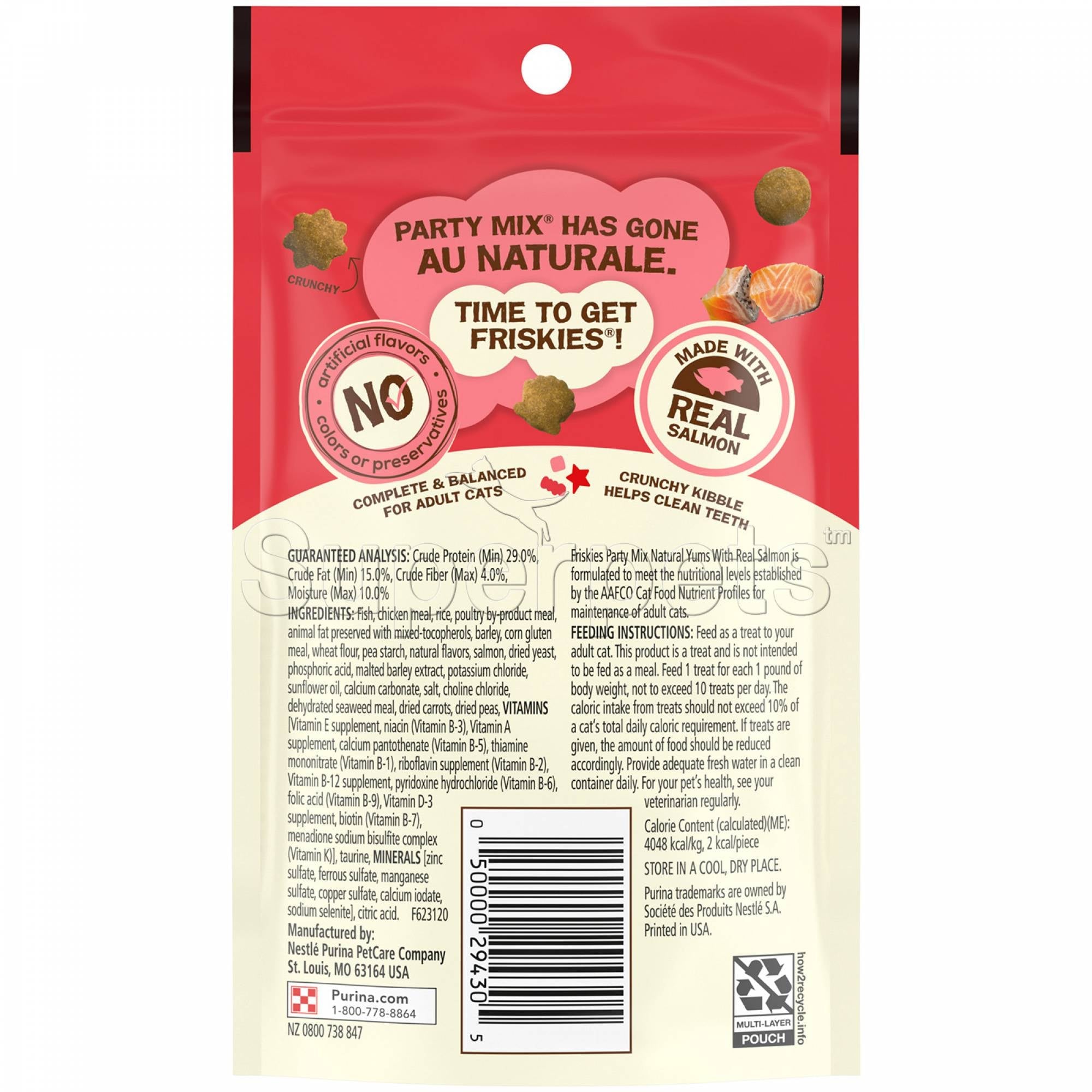 Friskies - Party Mix Natural Yums - Real Salmon 60gSuperpets Trading