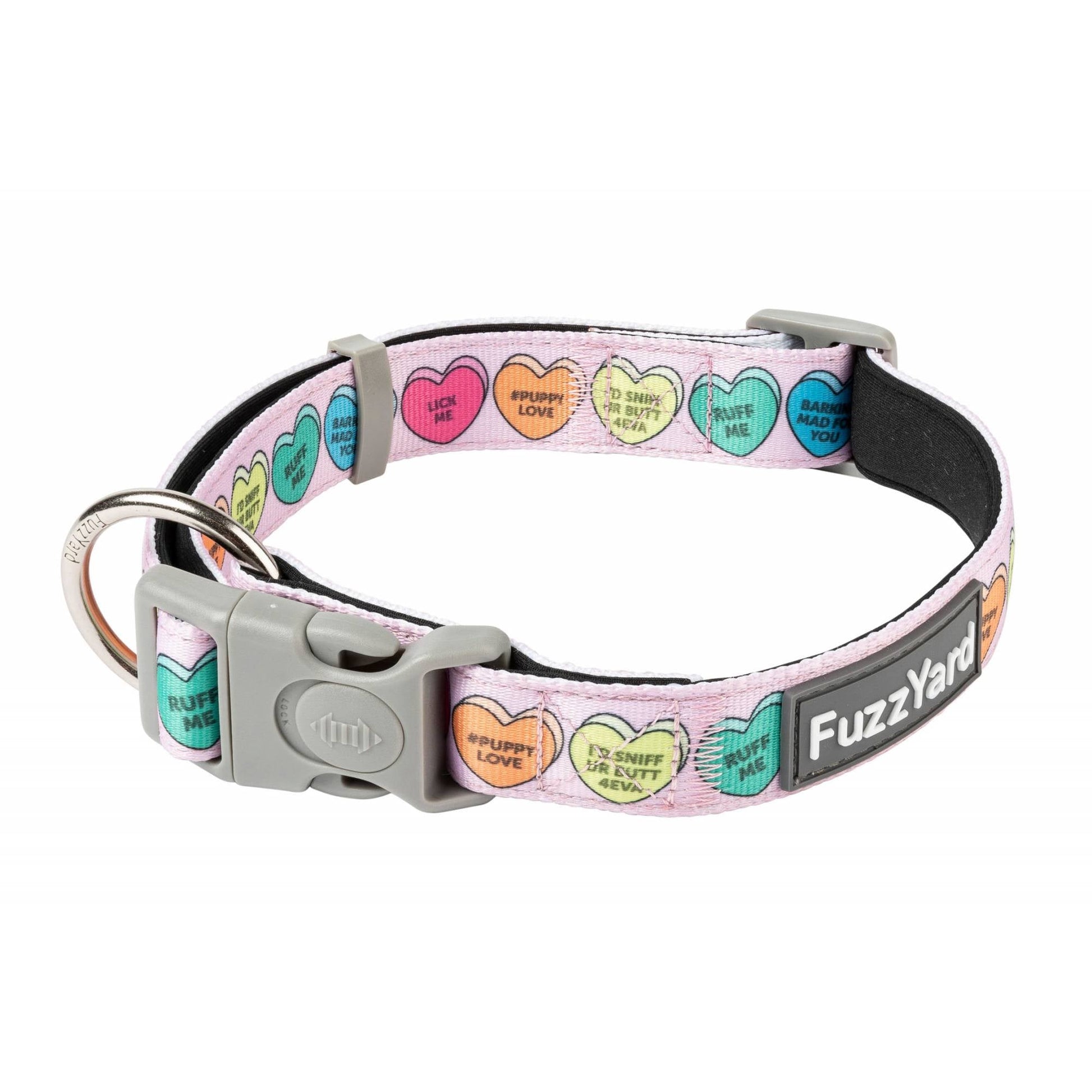 FuzzYard Dog Collar - Candy Hearts (M)Superpets Trading