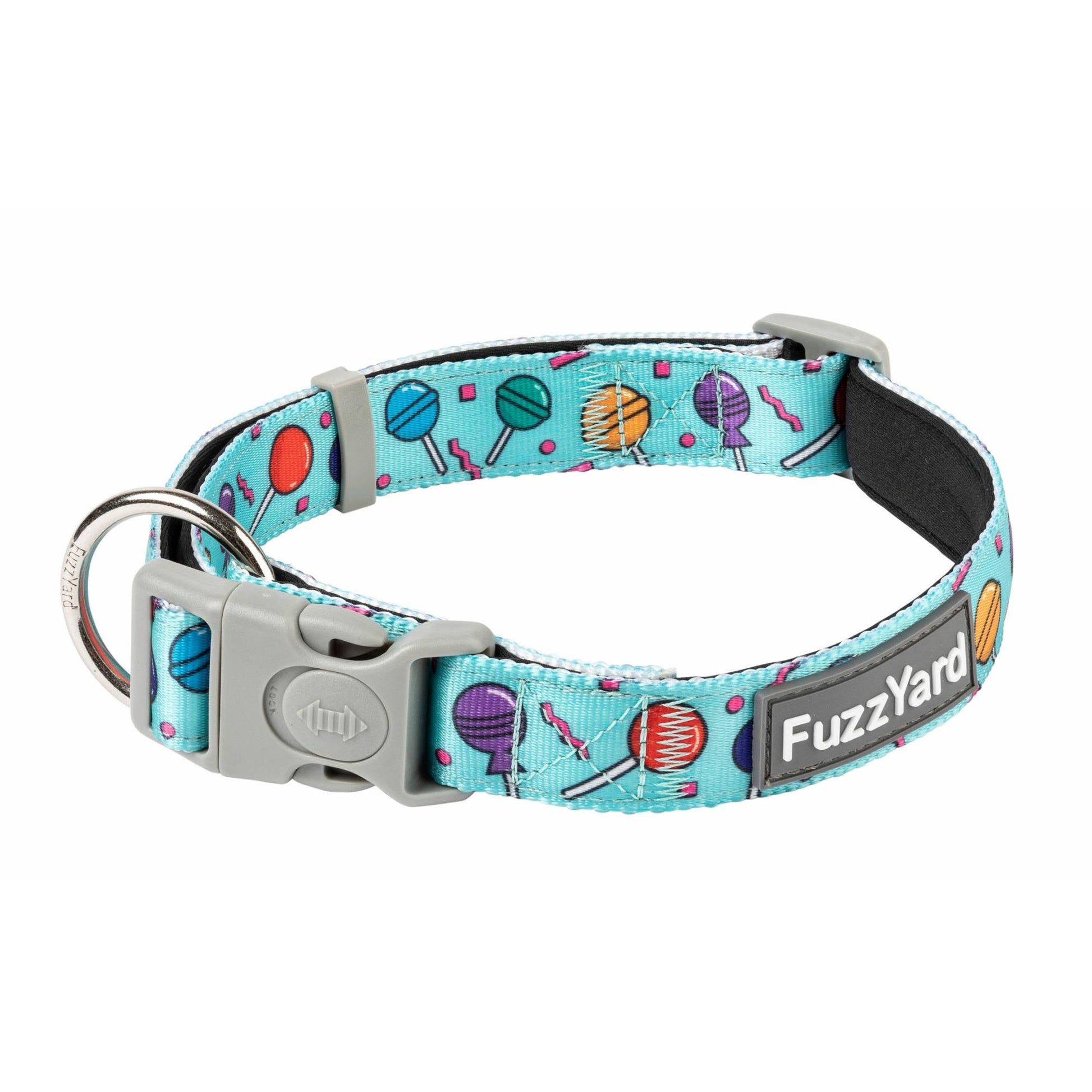 FuzzYard Dog Collar - Hey Suckers! (M)Superpets Trading