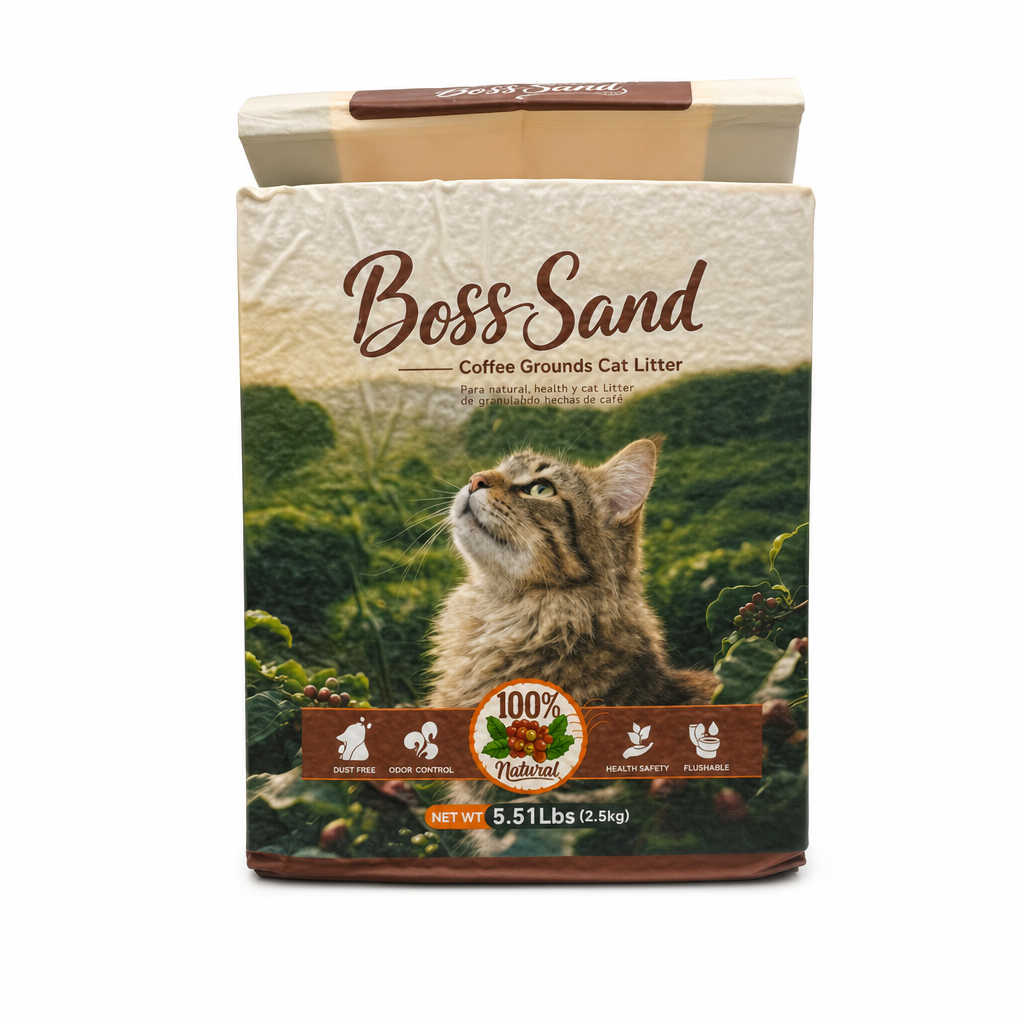 Boss Sand Coffee Cat litter - Caffeine Free 2.5kg