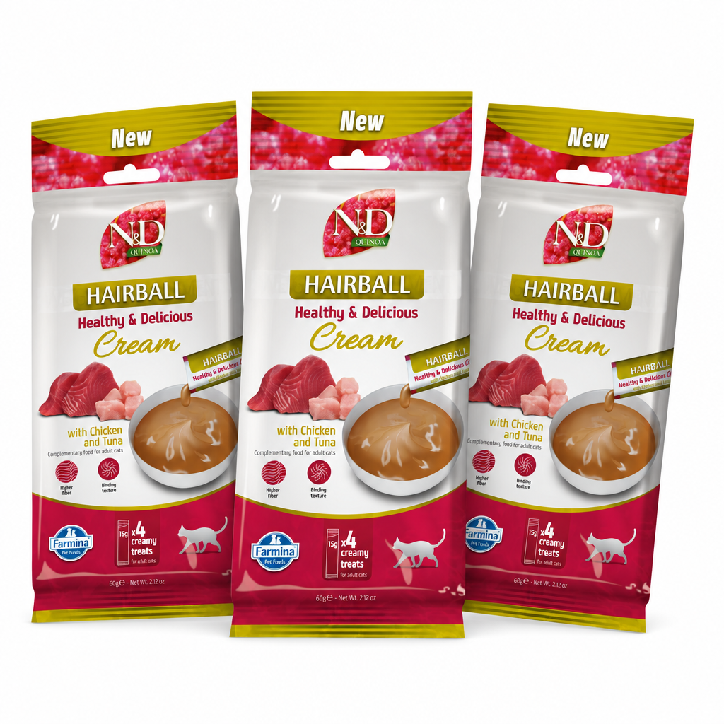 Farmina N&D Quinoa Functional Health Creamy Treat - Hairball - Chicken & Tuna