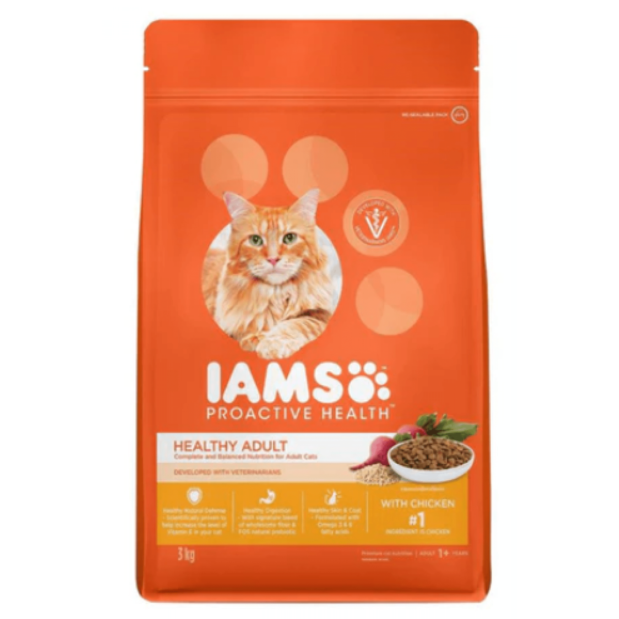 IAMS - Cat Adult - Chicken 3kgSuperpets Trading