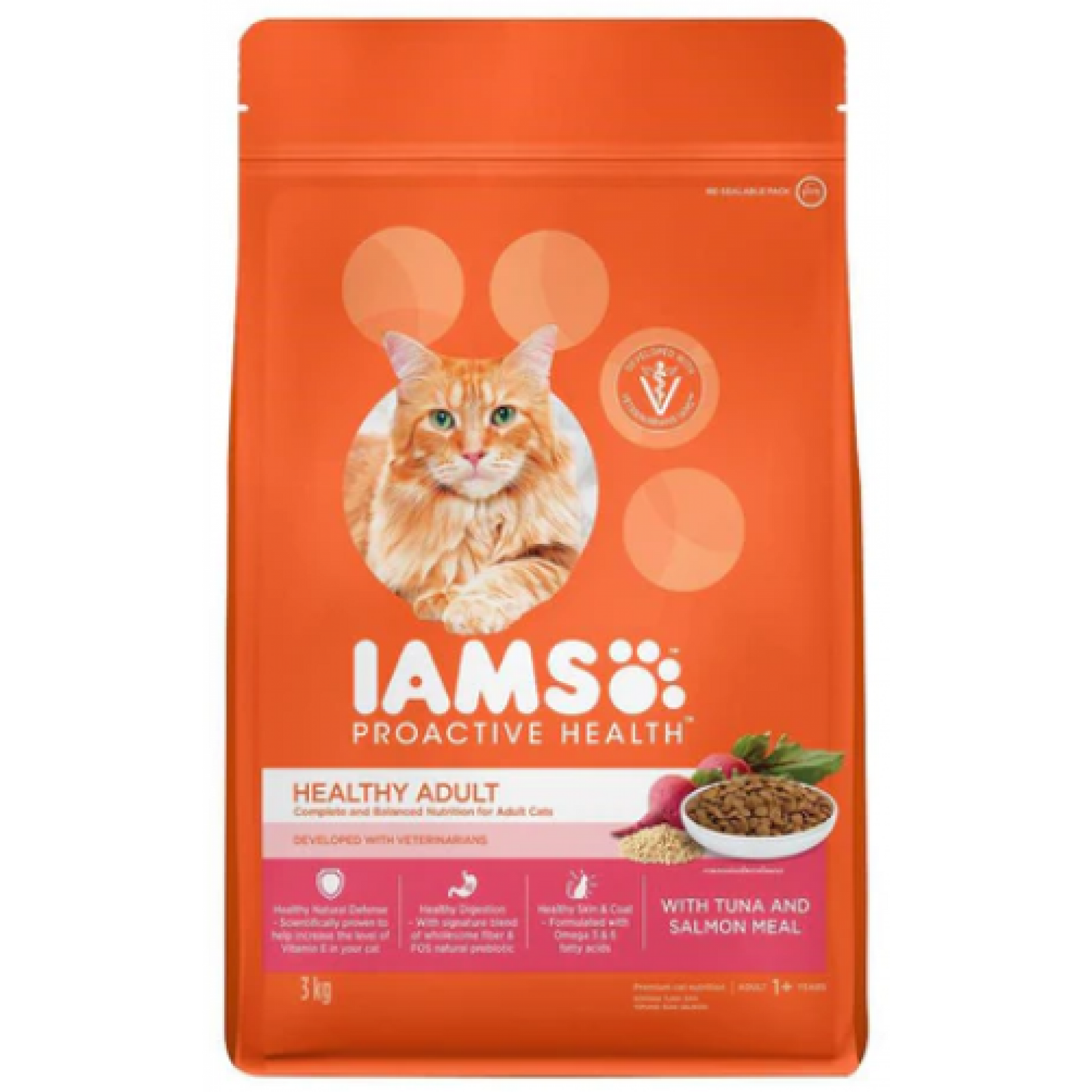 IAMS - Cat Adult - Tuna & Salmon 3kgSuperpets Trading