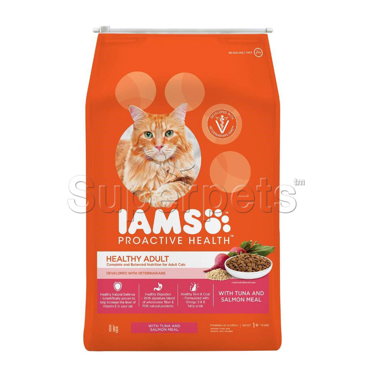 IAMS - Cat Adult - Tuna & Salmon 8kgSuperpets Trading