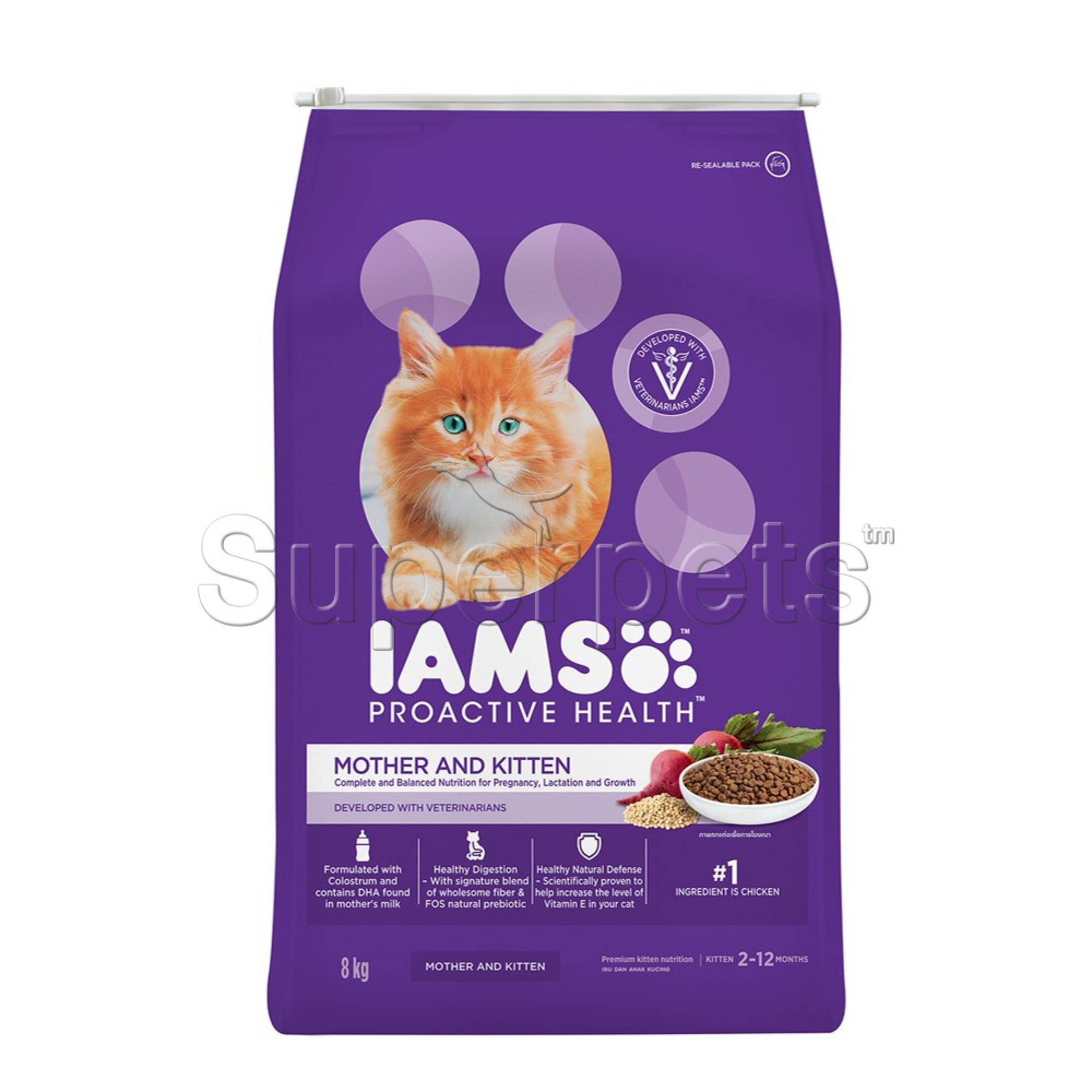 IAMS - Cat Mother & Kitten - Chicken 8kgSuperpets Trading