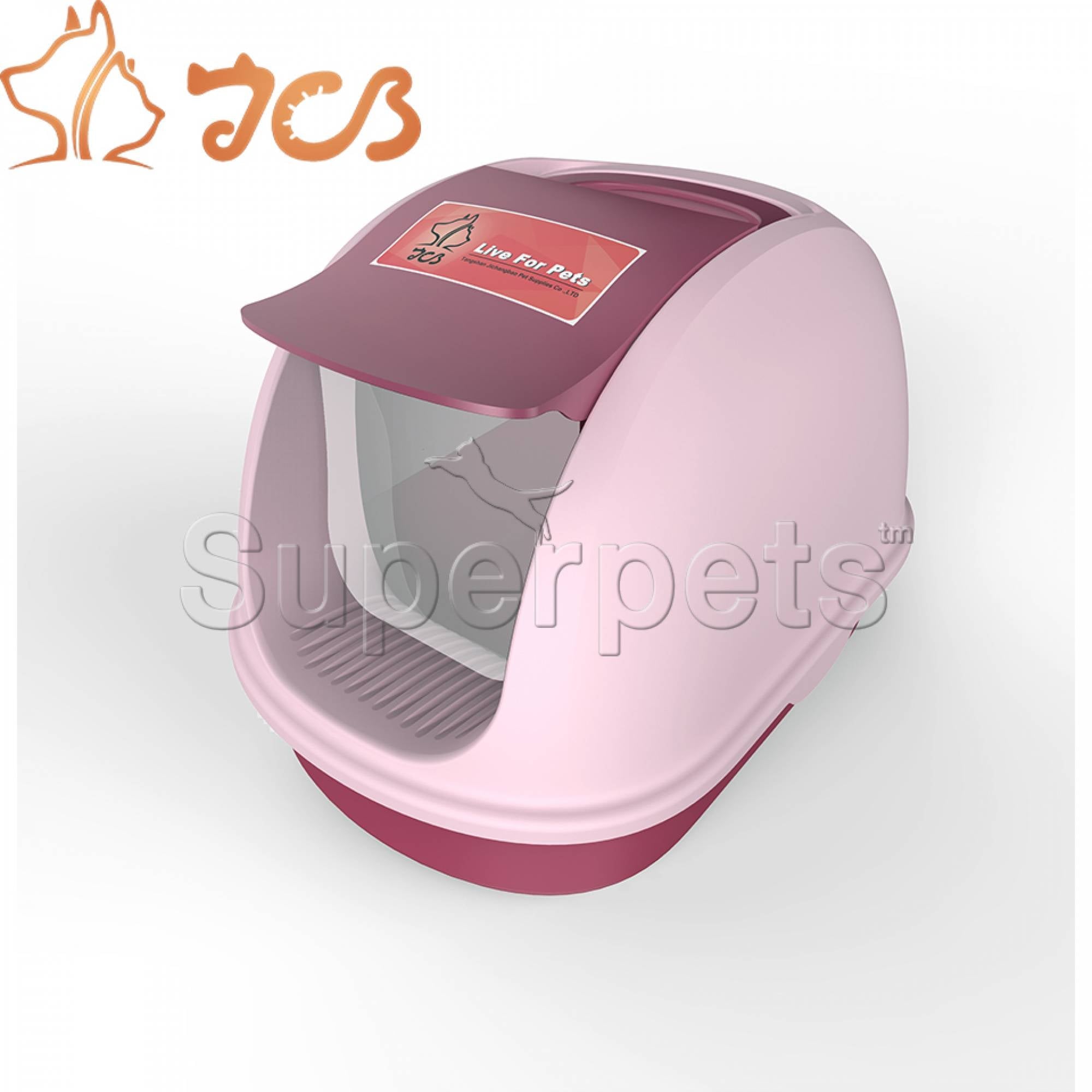 JCB Litter Box MSP007 Large Front PinkSuperpets Trading