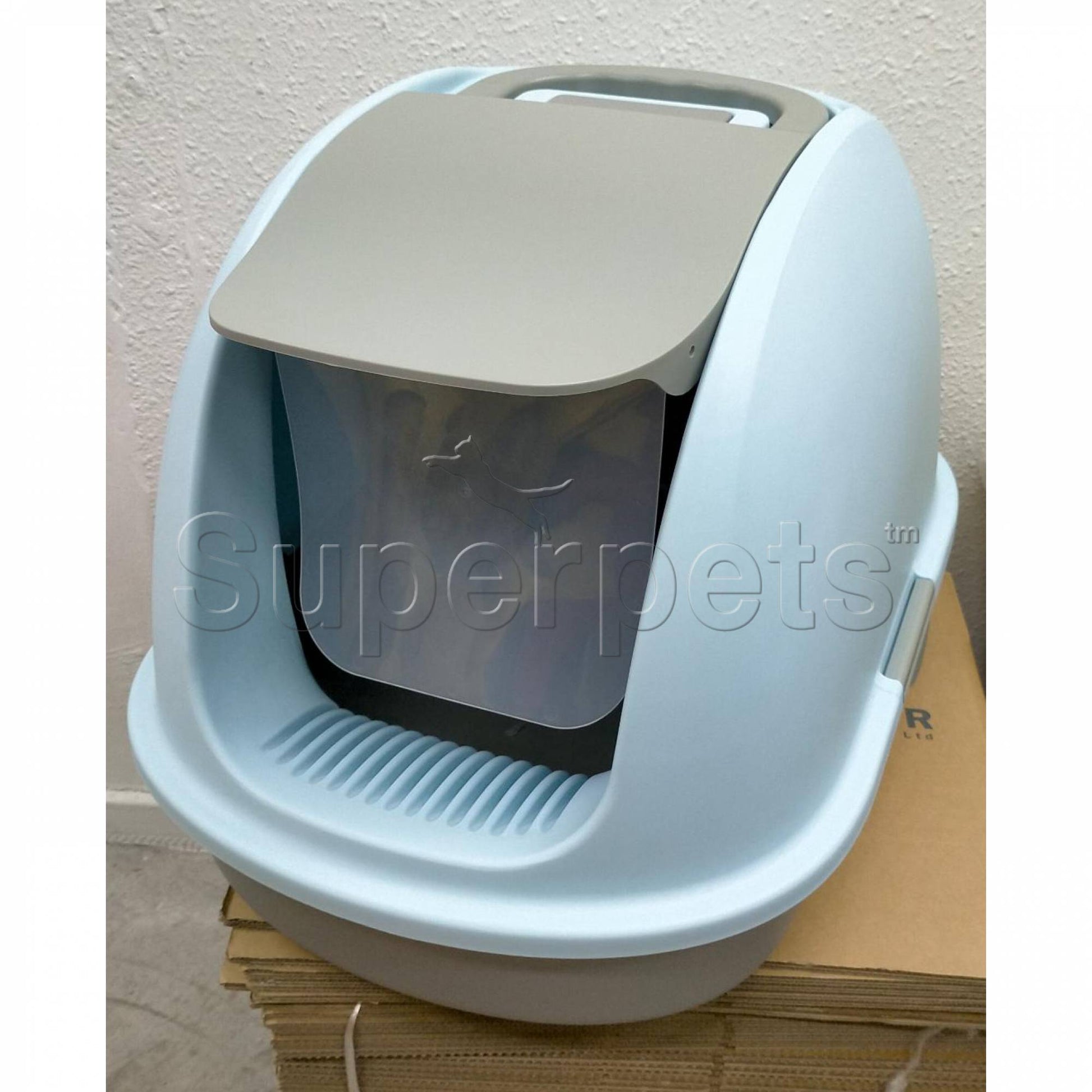 JCB Litter Box MSP008 XL Front BlueSuperpets Trading