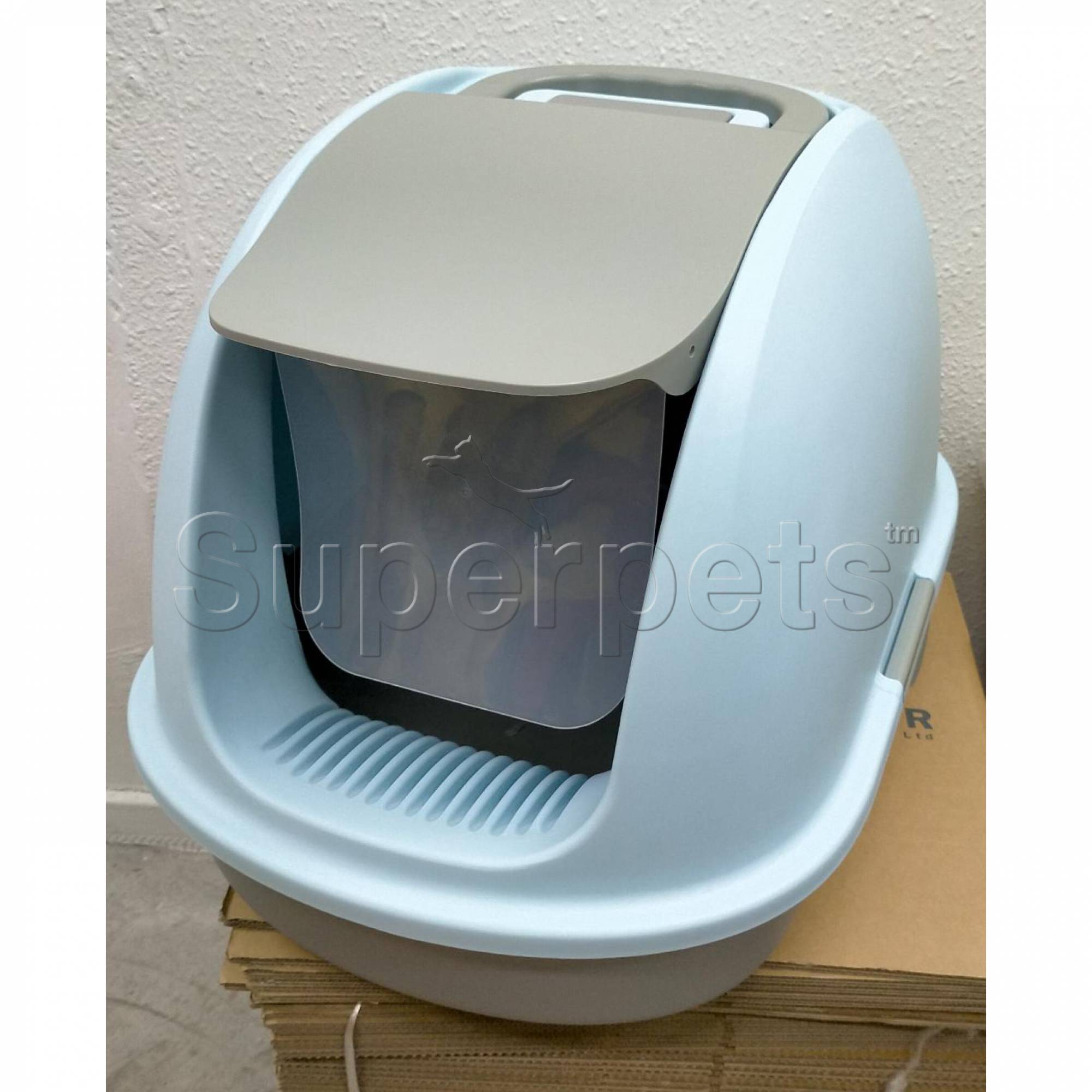 JCB Litter Box MSP008 XL Front BlueSuperpets Trading
