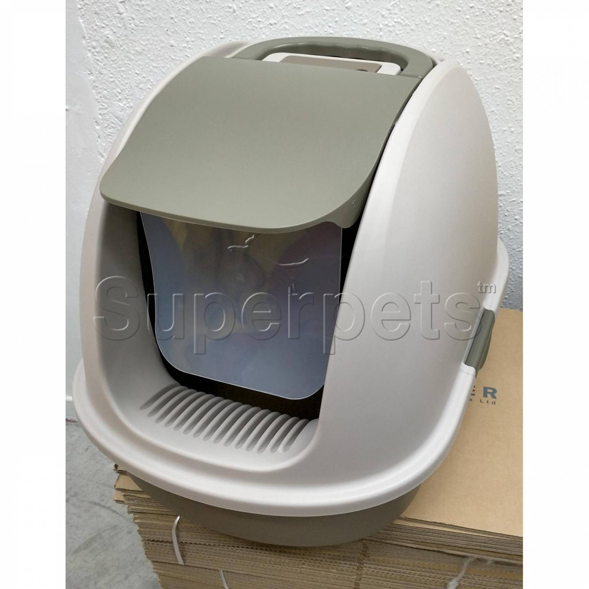 JCB Litter Box MSP008 XL Front CoffeeSuperpets Trading