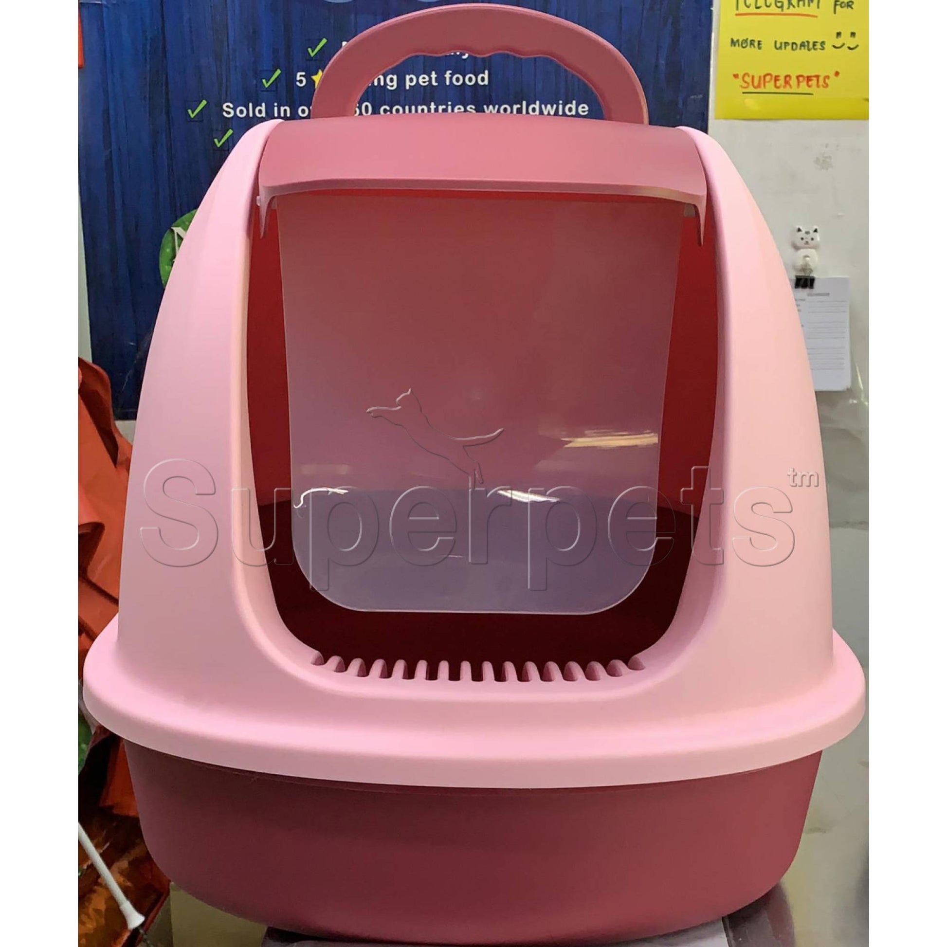 JCB Litter Box MSP008 XL Front PinkSuperpets Trading