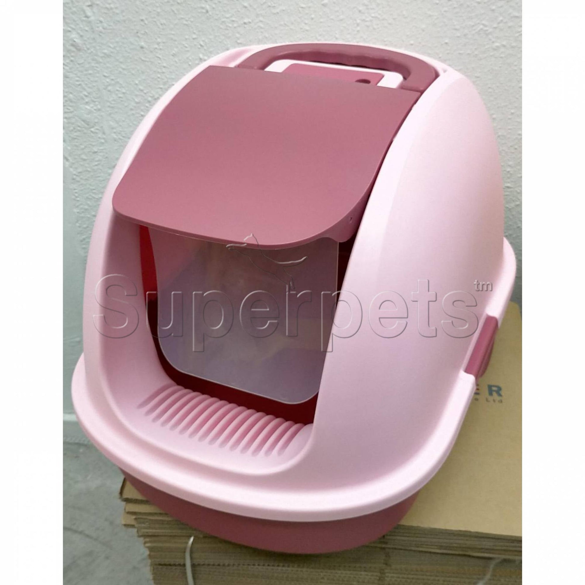 JCB Litter Box MSP008 XL Front PinkSuperpets Trading