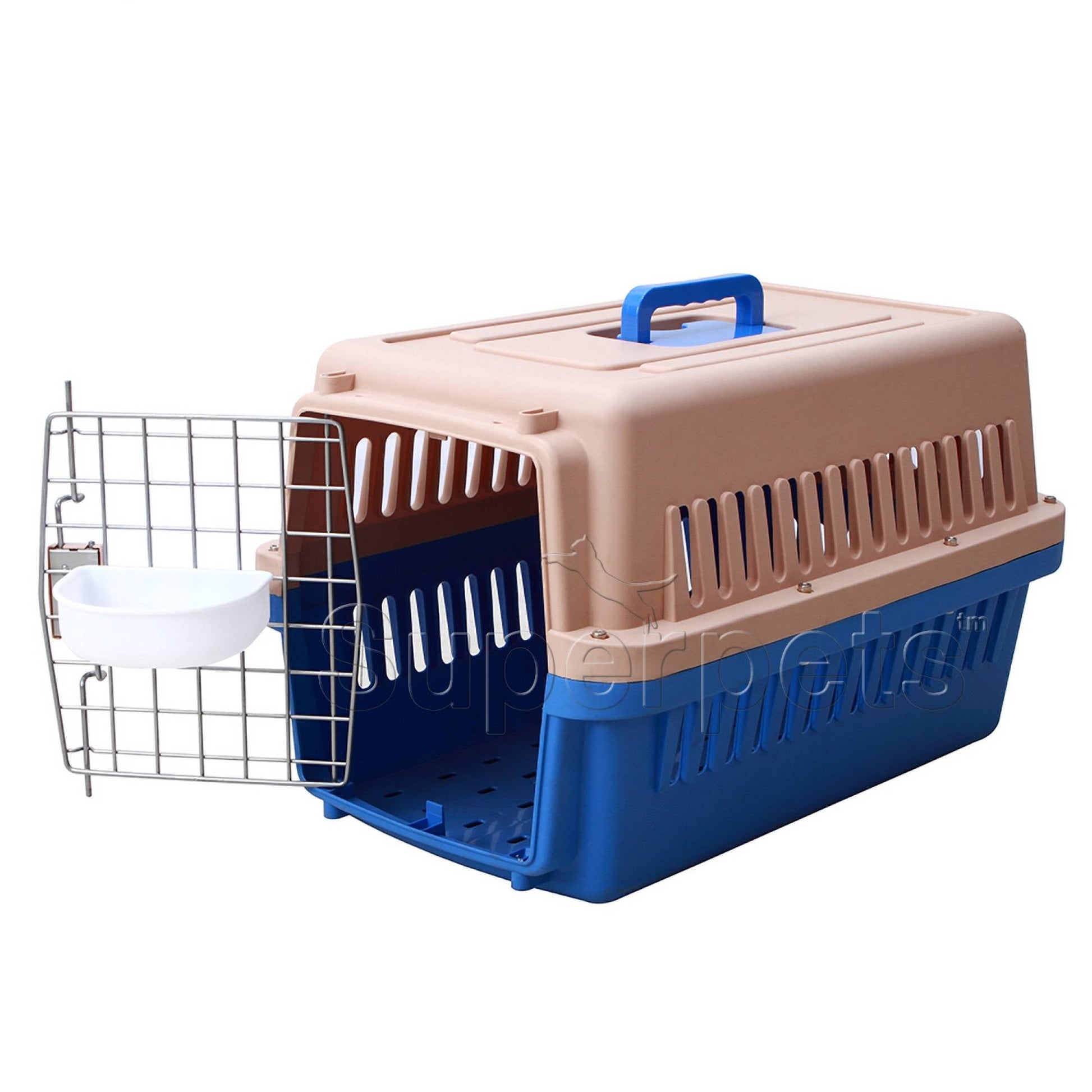 JCB Pet Air Carrier HKX002 58cm(W) x 37cm(D) x 35cm(H) - BlueSuperpets Trading