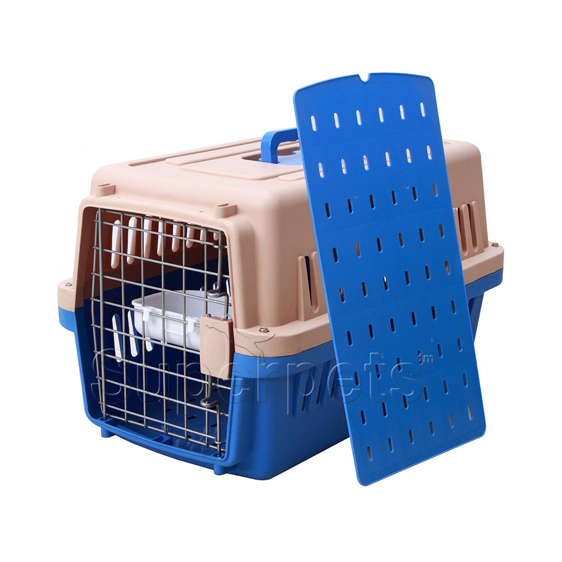 JCB Pet Air Carrier HKX002 58cm(W) x 37cm(D) x 35cm(H) - BlueSuperpets Trading