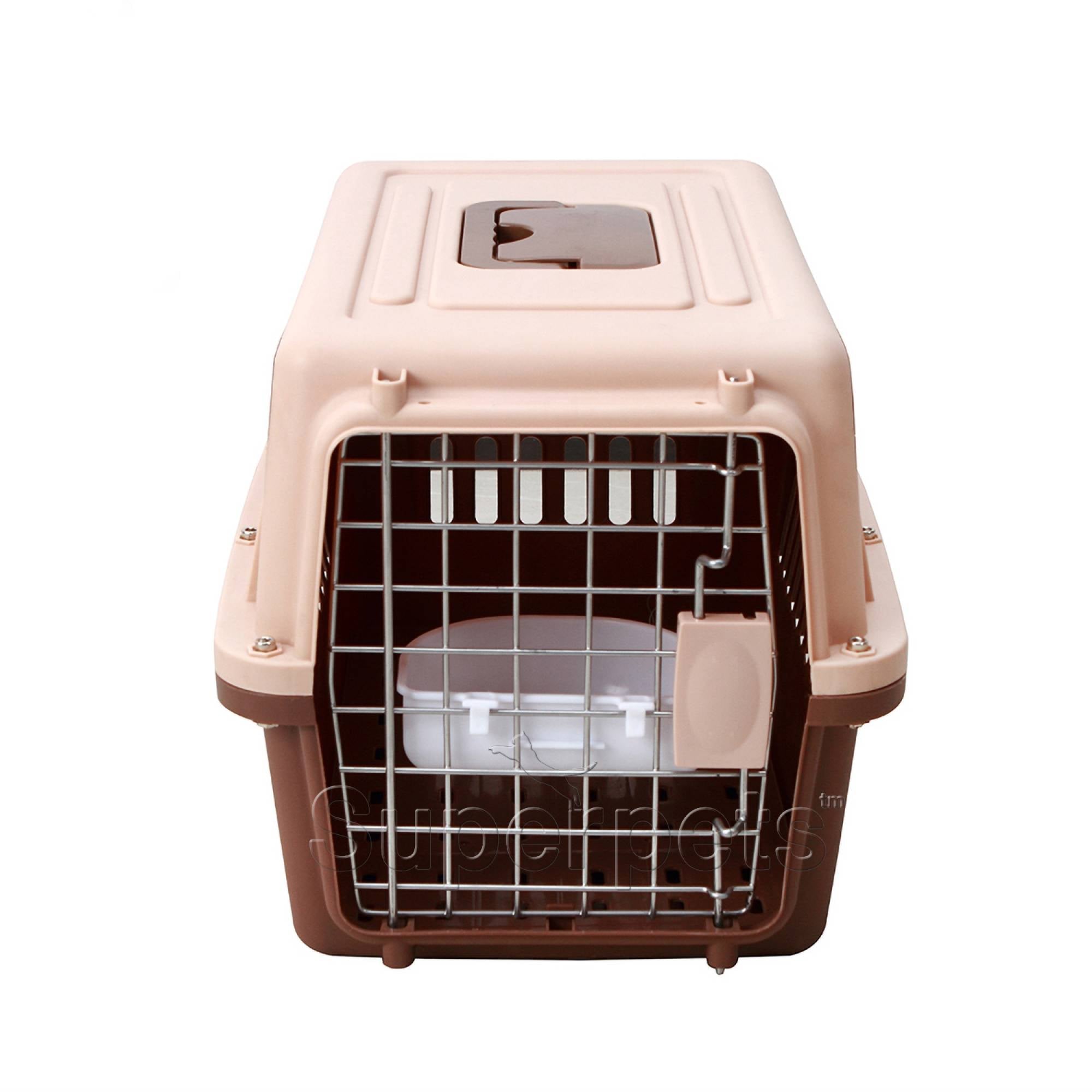 JCB Pet Air Carrier HKX002 58cm(W) x 37cm(D) x 35cm(H) - BrownSuperpets Trading