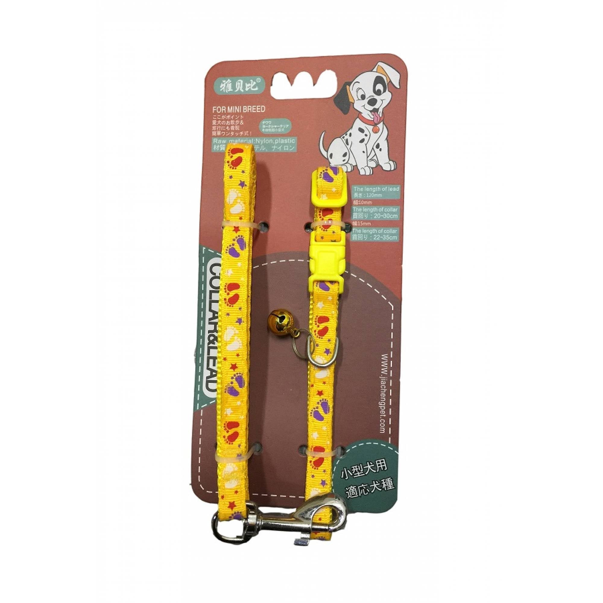 JCSP 1832 Footprint Leash & Collar Plug - YellowSuperpets Trading