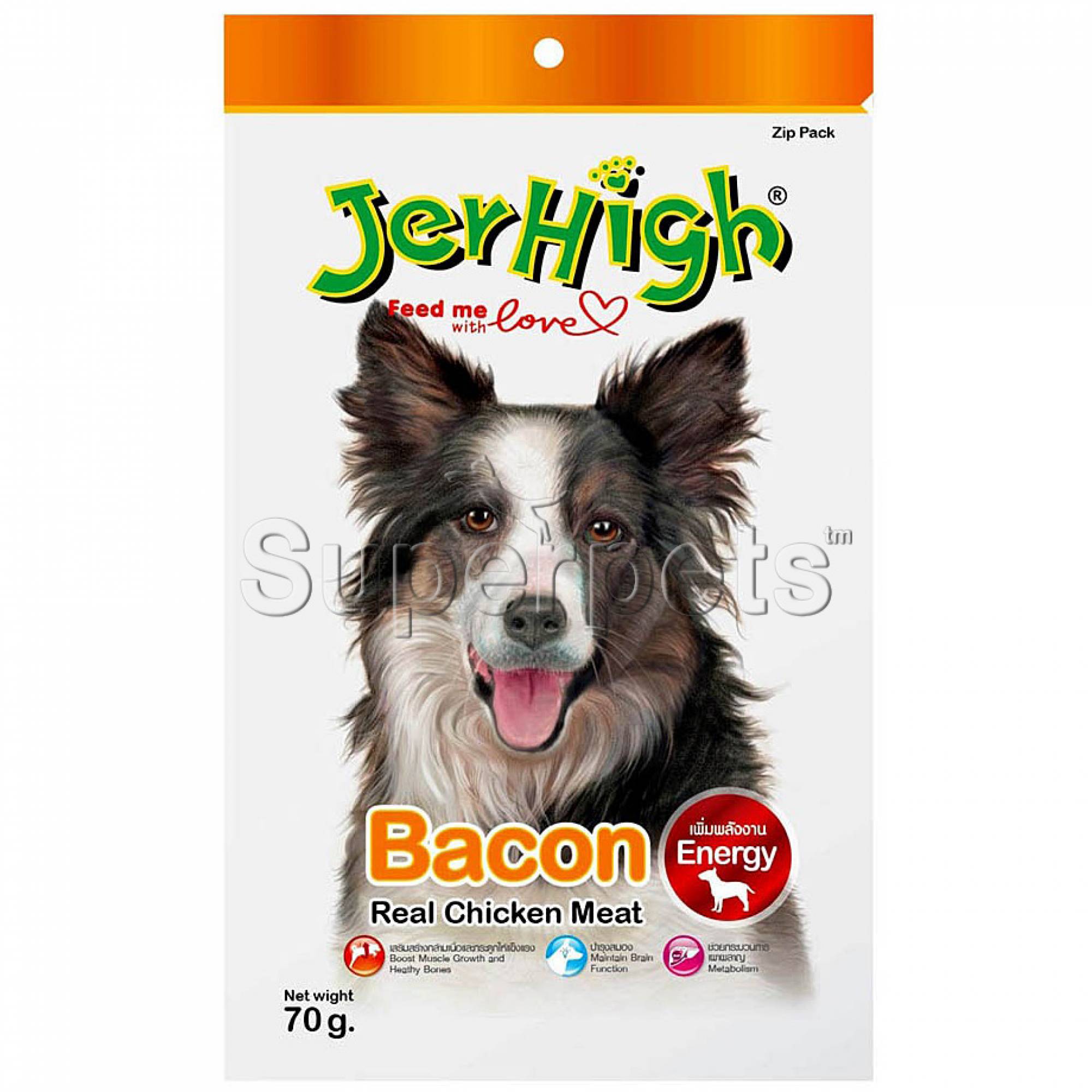 JerHigh Bacon with Real Chicken Meat 70gDogsSuperpets Trading