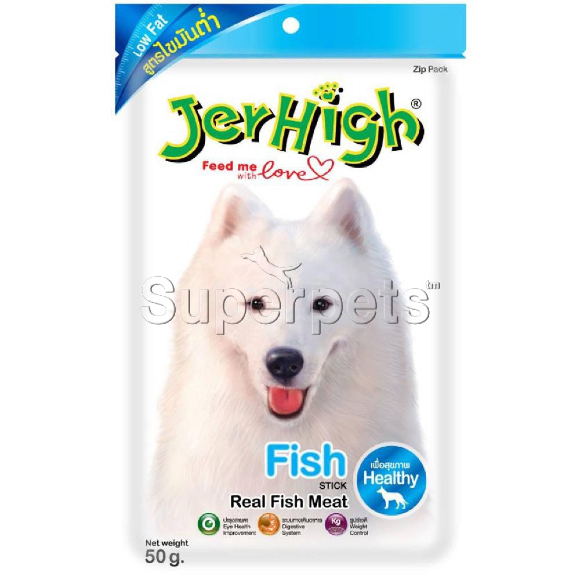 JerHigh Fish Stick with Real Fish Meat (Low Fat) 50gDogsSuperpets Trading