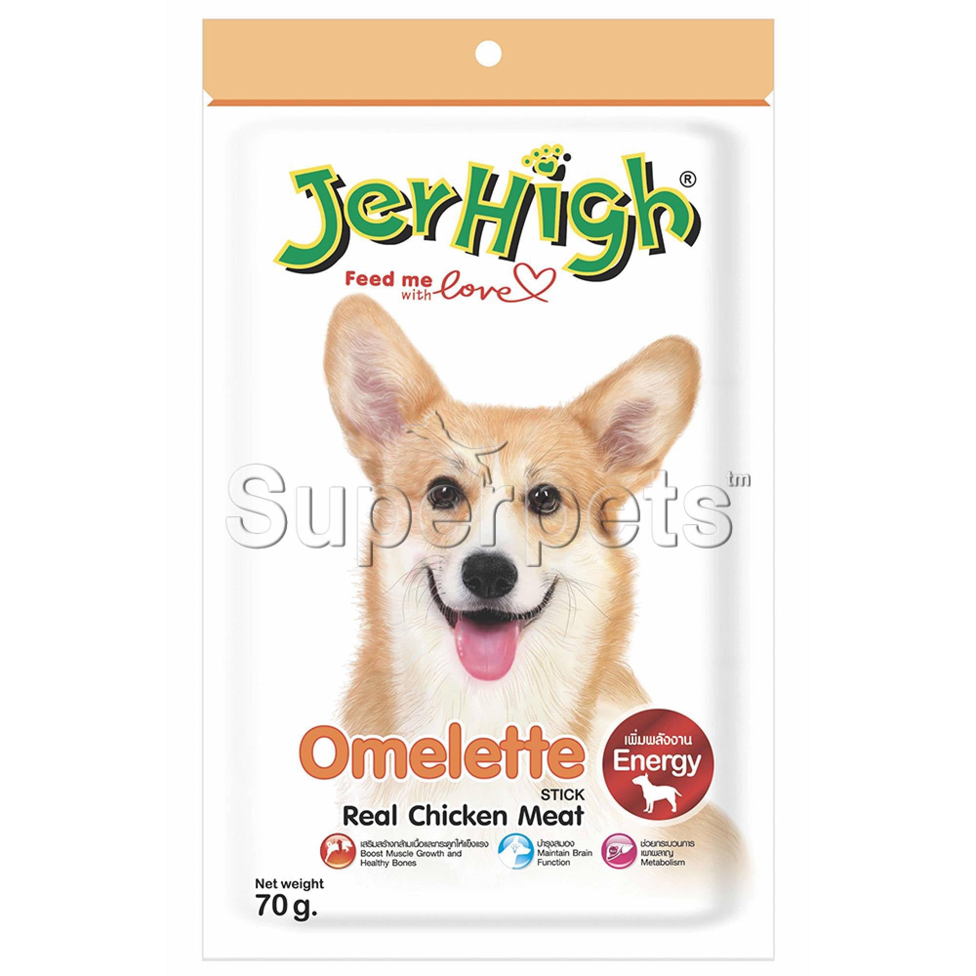 JerHigh Omelette Stick with Real Chicken Meat 70gDogsSuperpets Trading