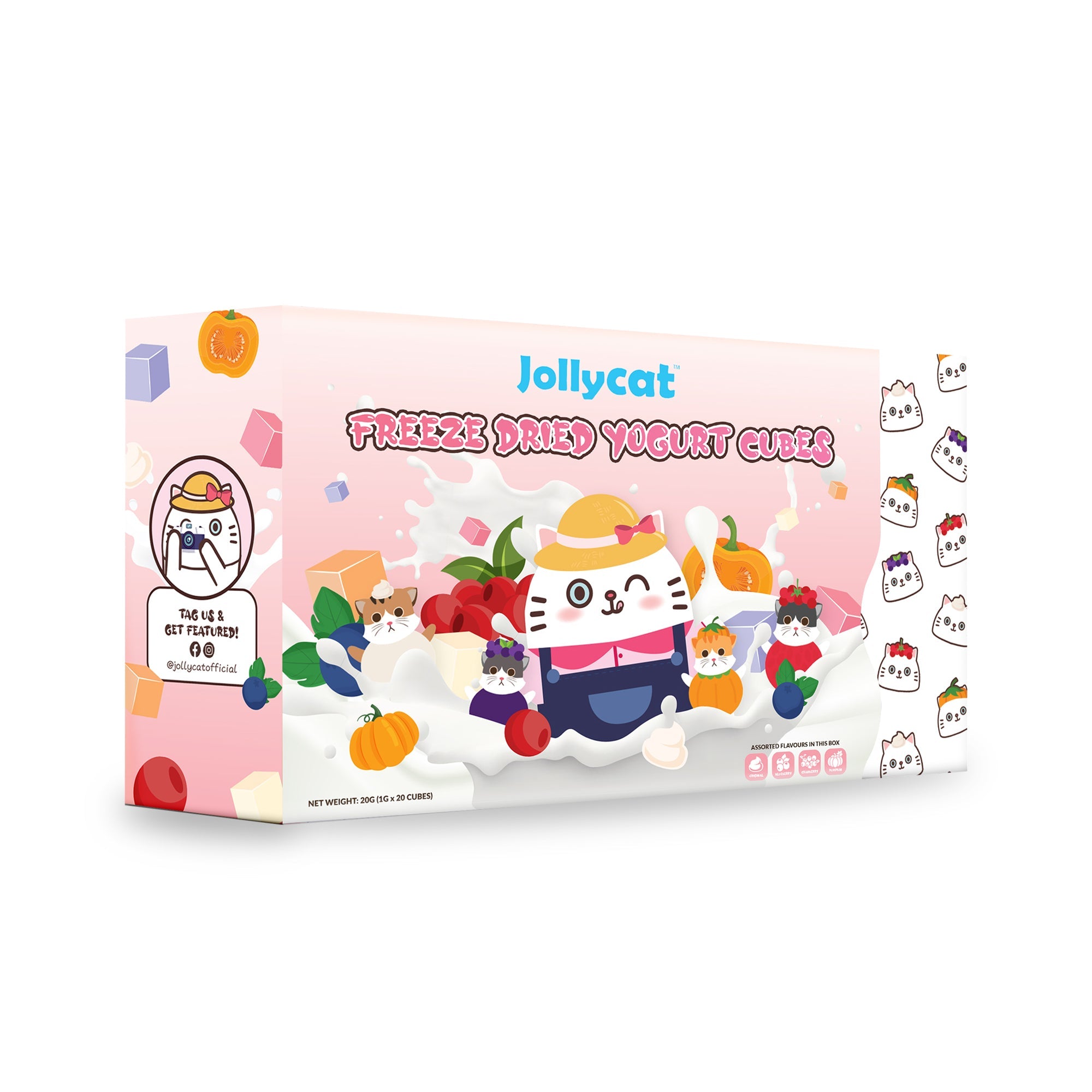 Jolly Cat - Freeze Dried Yogurt Cubes 20g (1g x 20 cubes)Superpets Trading