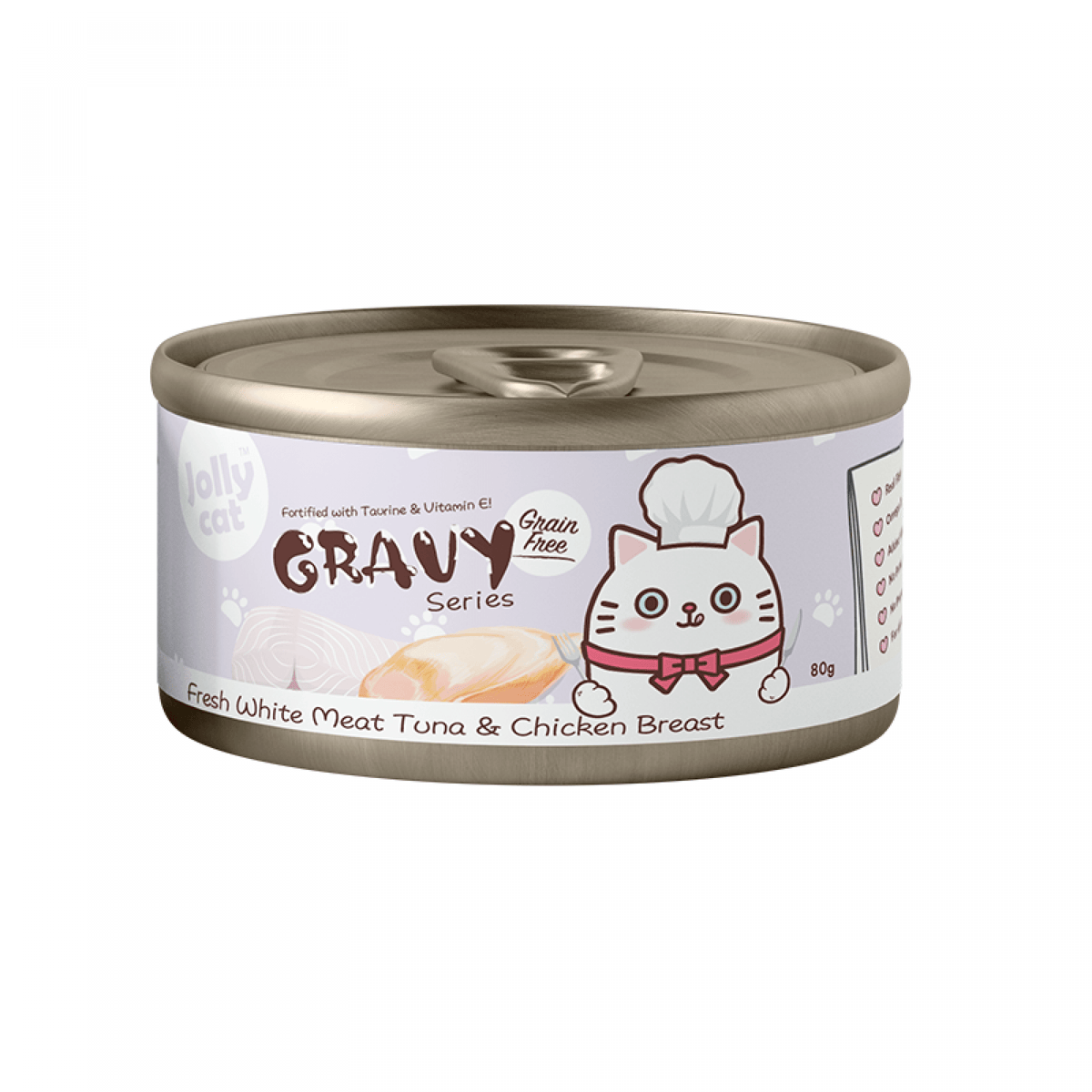 Jolly Cat Fresh White Meat Tuna & Chicken Breast in Gravy 80gCatsSuperpets Trading