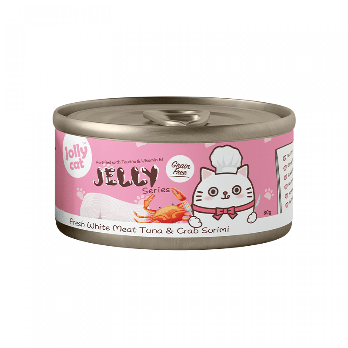 Jolly Cat Premium White Meat Tuna & Crab 80gSuperpets Trading