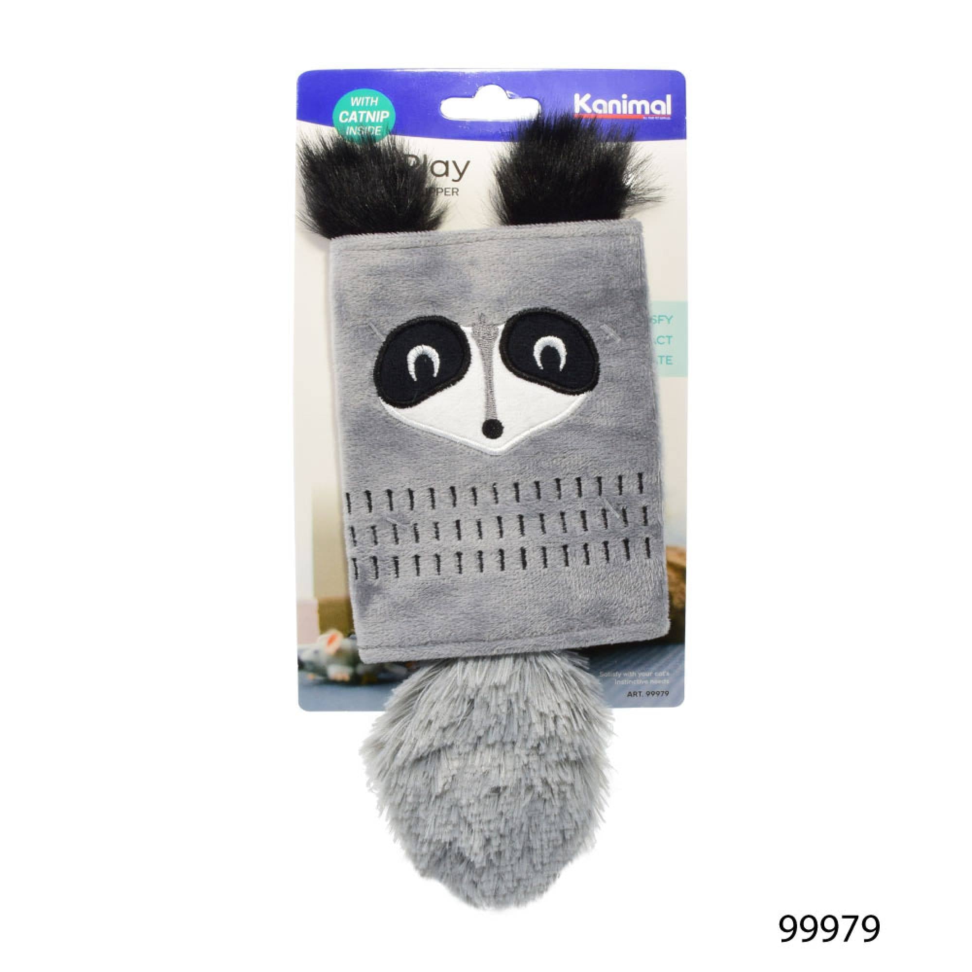 Kanimal - Cat Toy - Raccoon Slipper (22x10cm)Superpets Trading