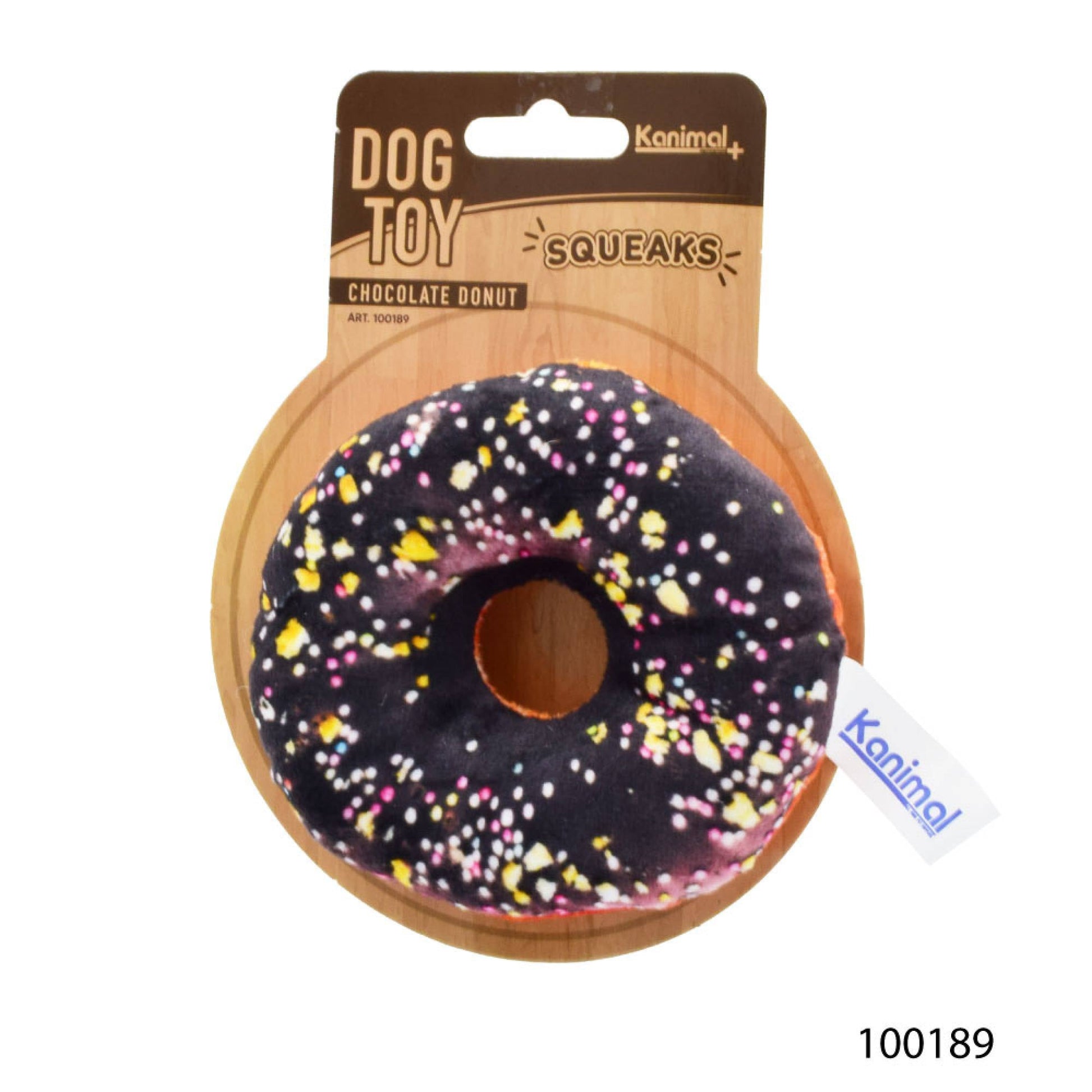 Kanimal - Dog Toy - Choco Donut (Squeaky) 24.5x11.5cmDogsSuperpets Trading