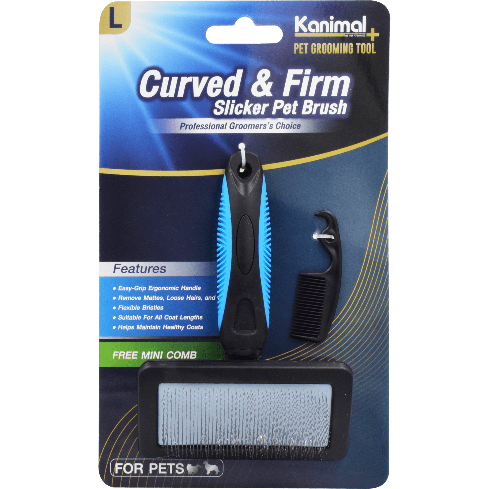 Kanimal - Slicker Brush Size L (17.5x12cm)Superpets Trading