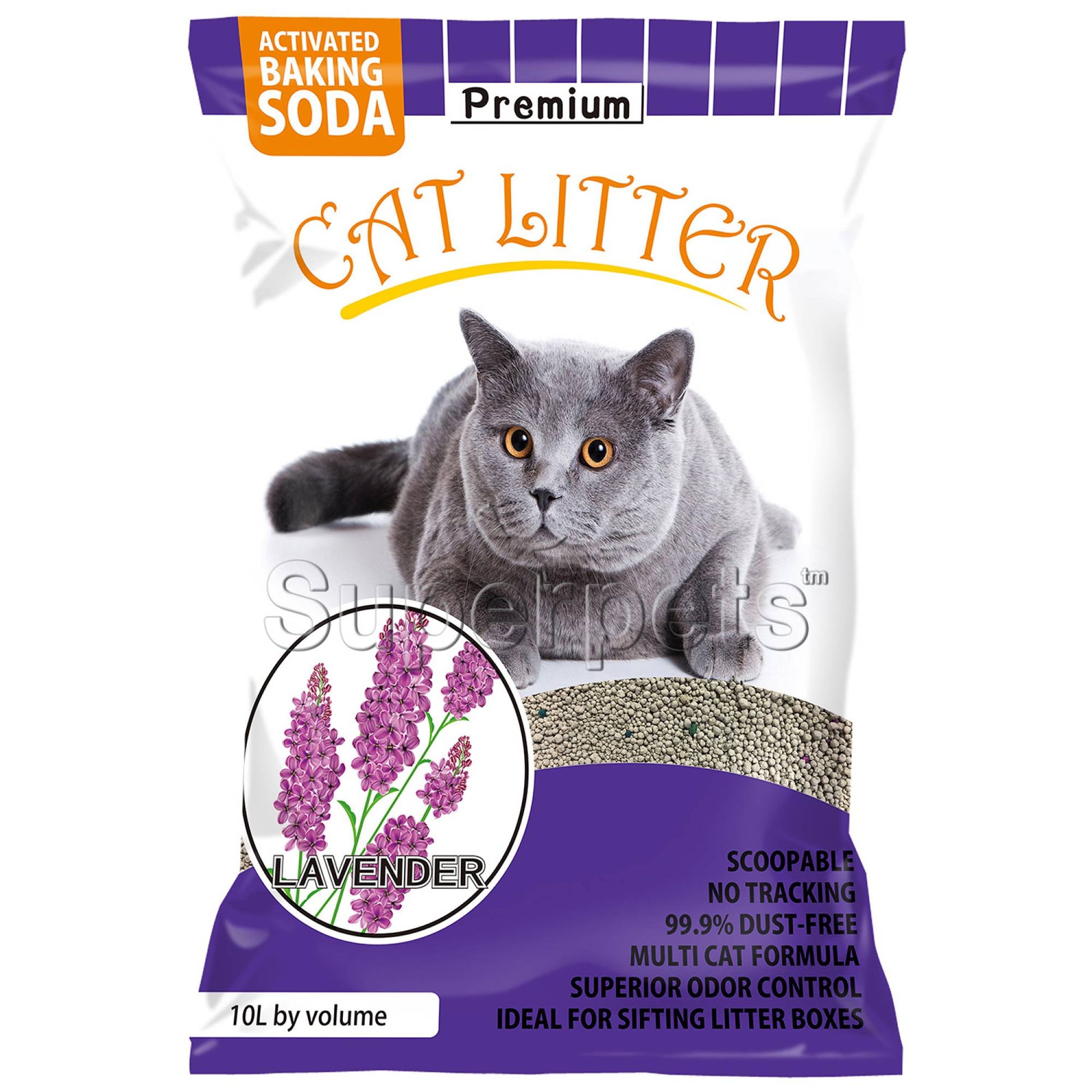 Kind Pet - Clumping Cat Litter Coarse 10L - LavenderSuperpets Trading