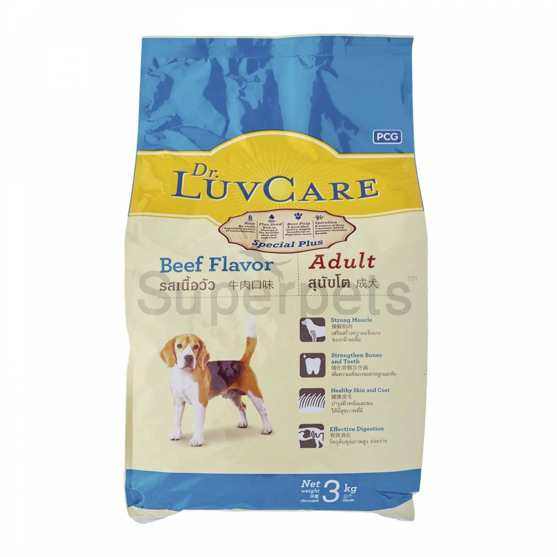LuvCare Adult - Beef Flavour - 3kgDogsSuperpets Trading