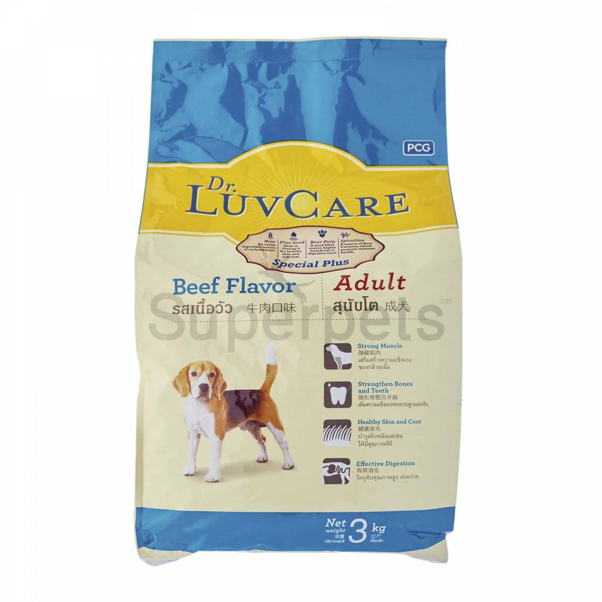 LuvCare Adult - Beef Flavour - 3kgDogsSuperpets Trading