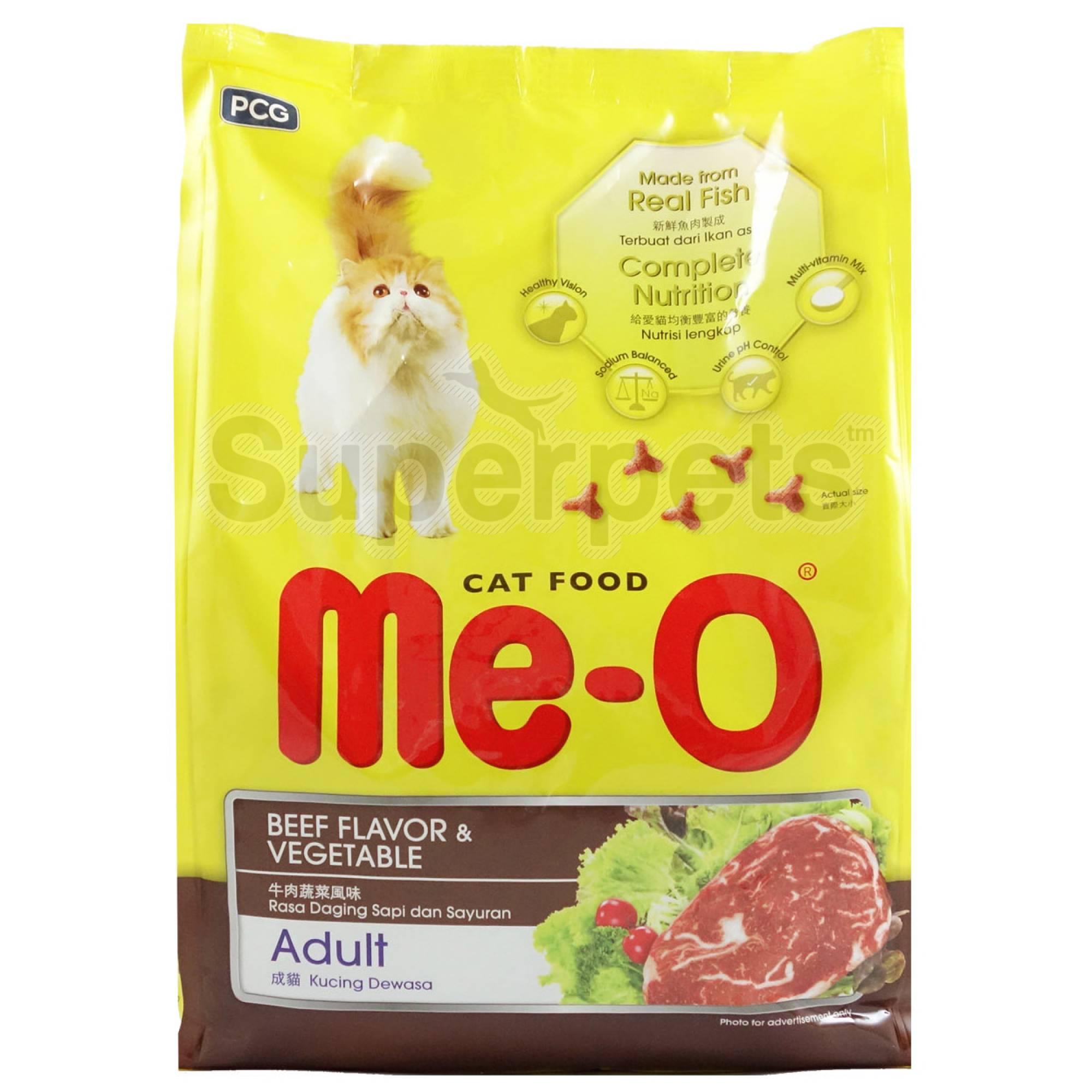 Me O Adult Beef & Vegetable 1.2kgSuperpets Trading