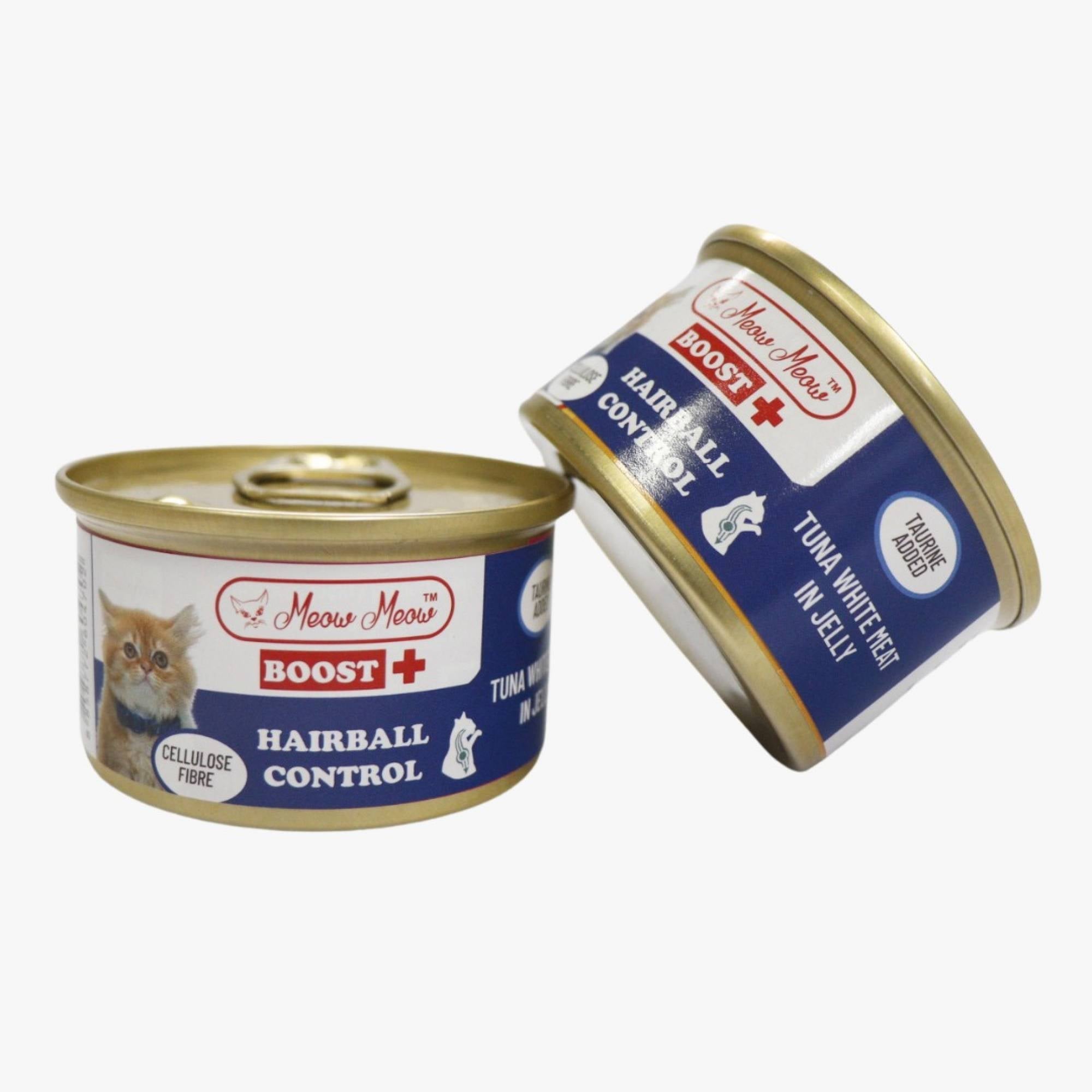 Meow - Boost+ Hairball control 80gx24 (1 Carton)CatsSuperpets Trading