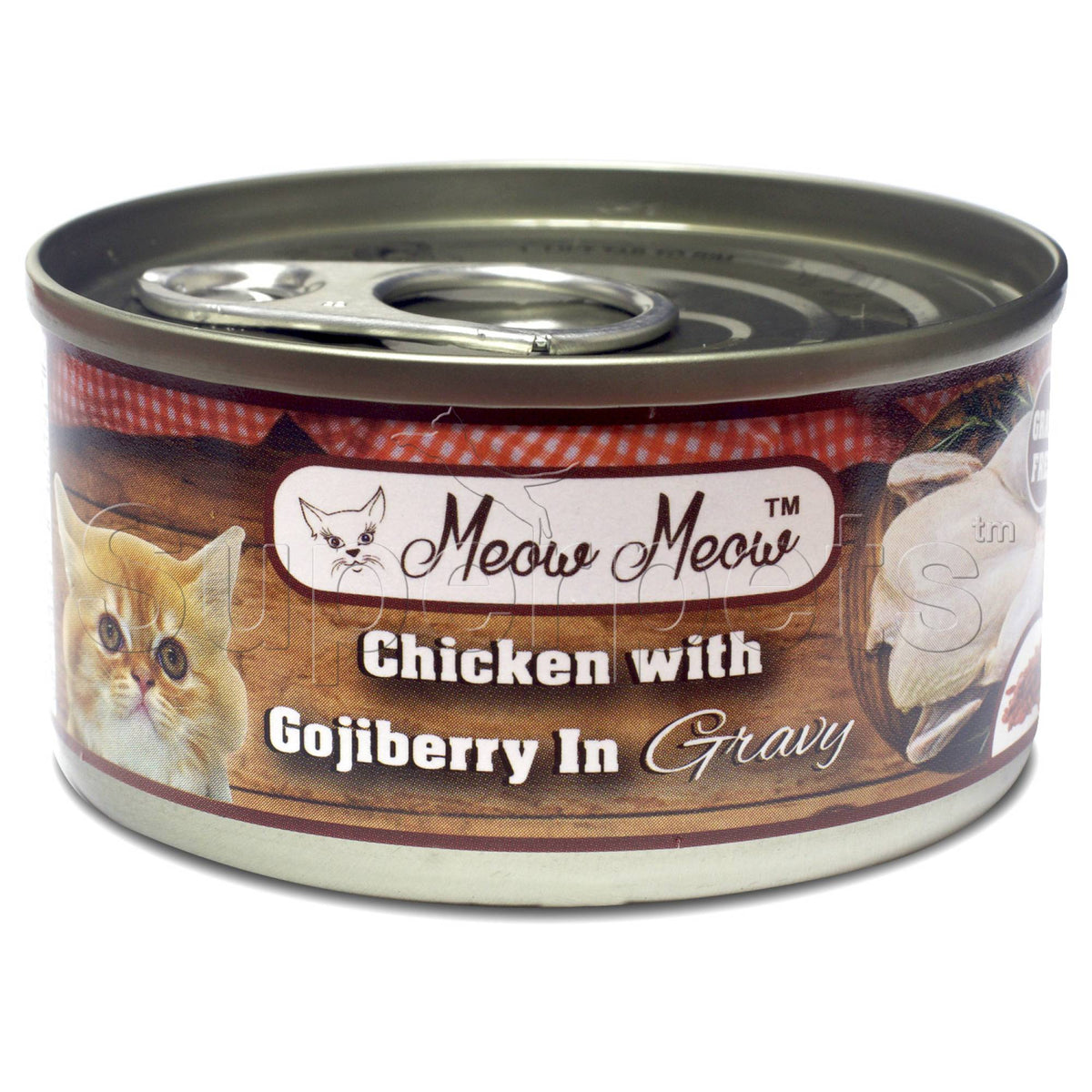 Meow Meow - Chicken with Goji Berry in Gravy - Grain Free 80gSuperpets Trading