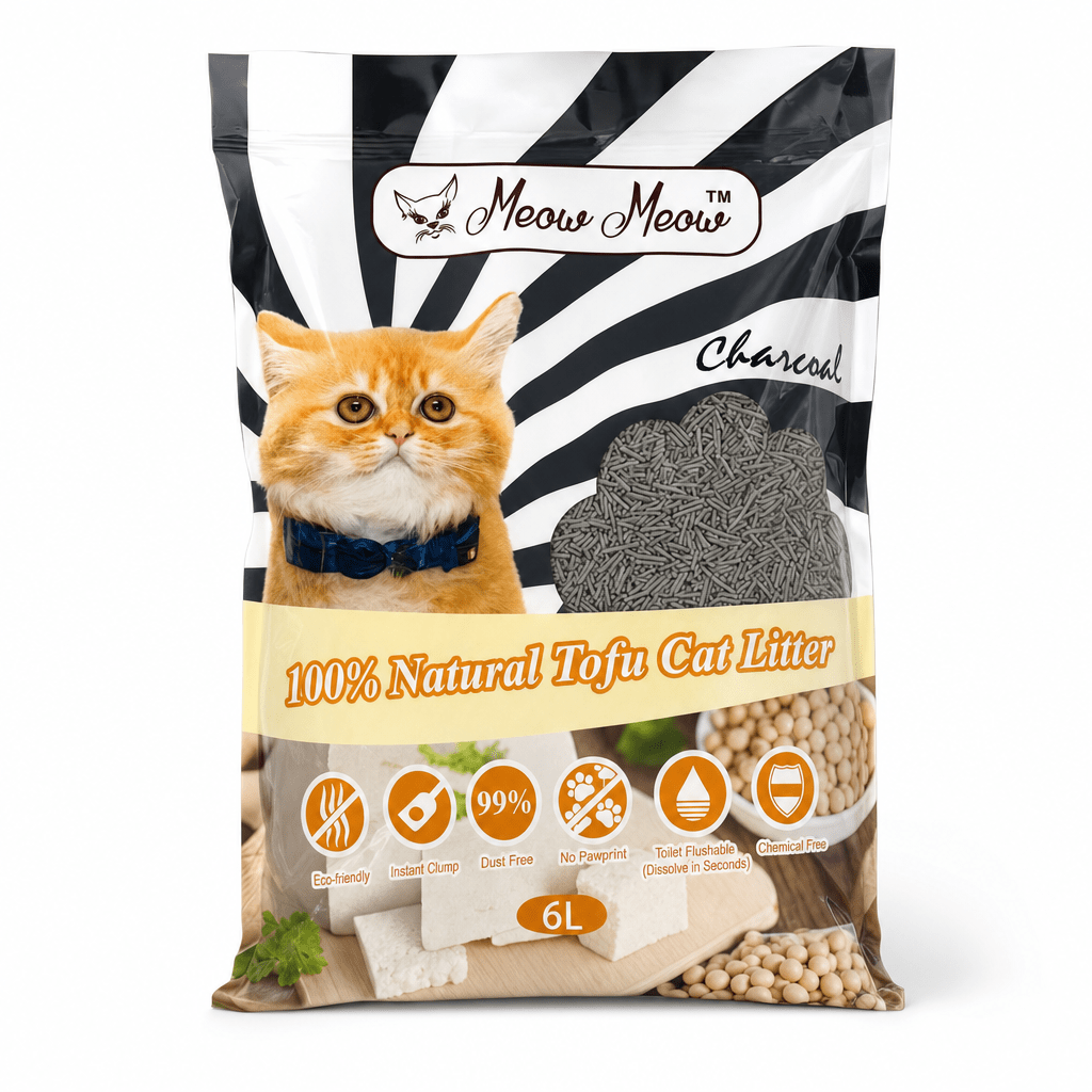Meow Meow - Tofu Cat Litter Charcoal 6LSuperpets Trading