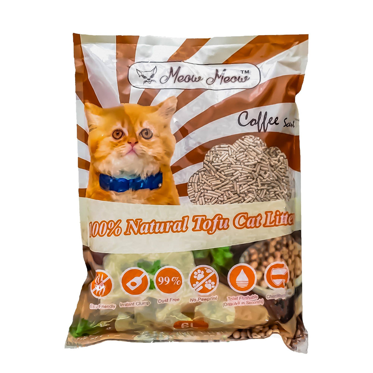 Meow Meow - Tofu Cat Litter Coffee 6LSuperpets Trading