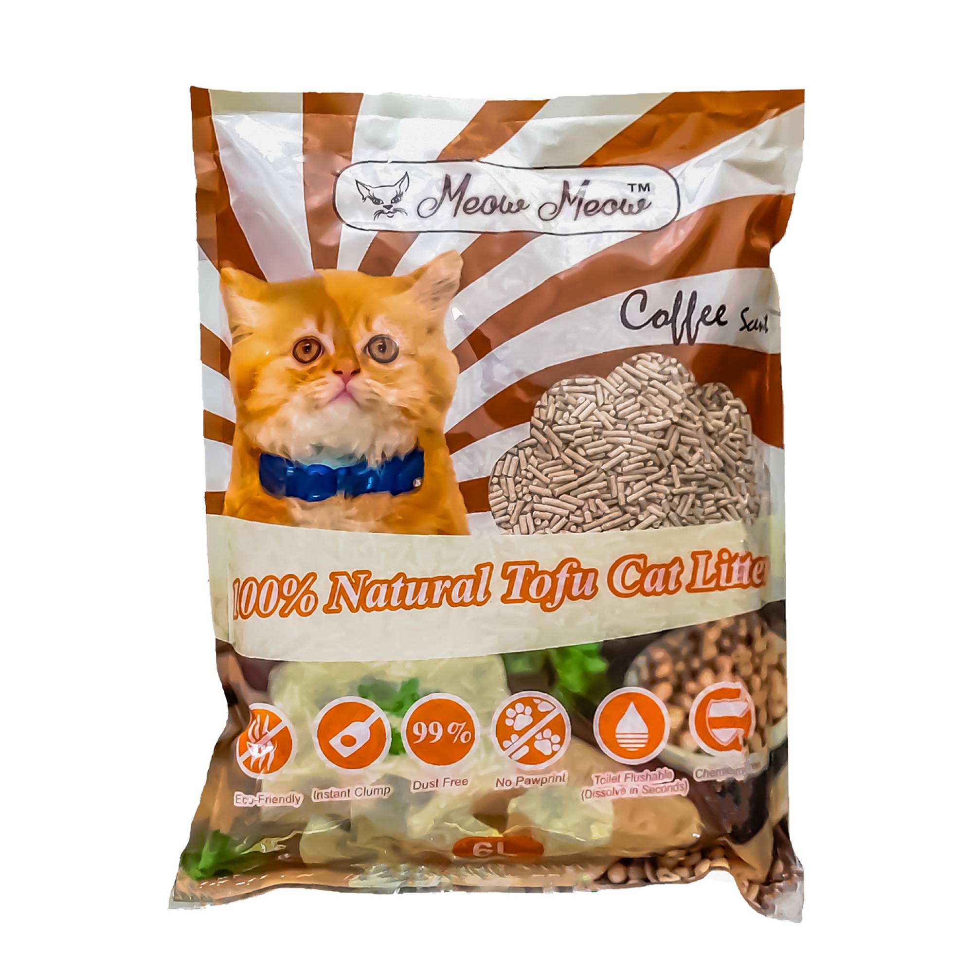 Meow Meow - Tofu Cat Litter Coffee 6LSuperpets Trading