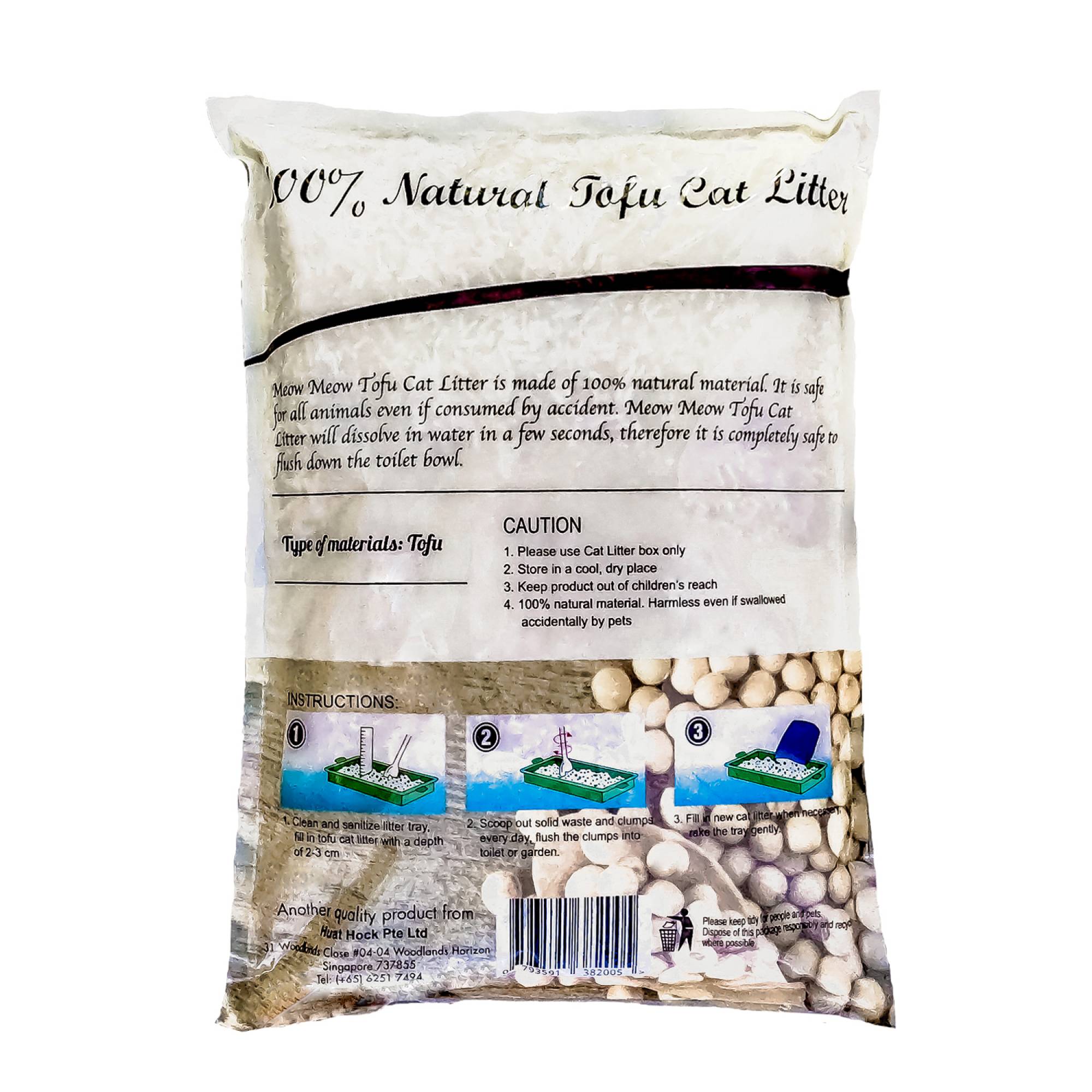 Meow Meow - Tofu Cat Litter Natural 6LSuperpets Trading