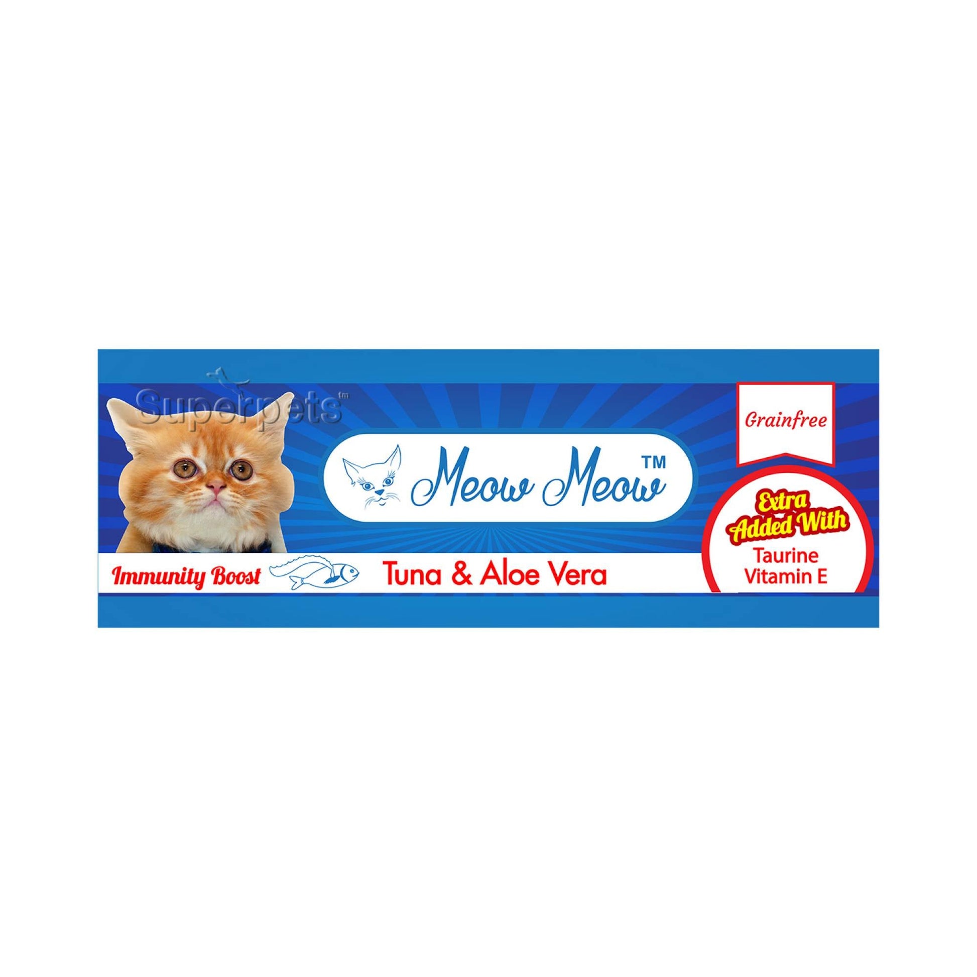 Meow Meow - Tuna & Aloe Vera - Grain Free 80gSuperpets Trading