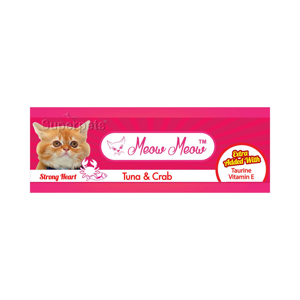 Meow Meow Tuna & Crab Cat Food - Grain Free 80gCatsSuperpets Trading